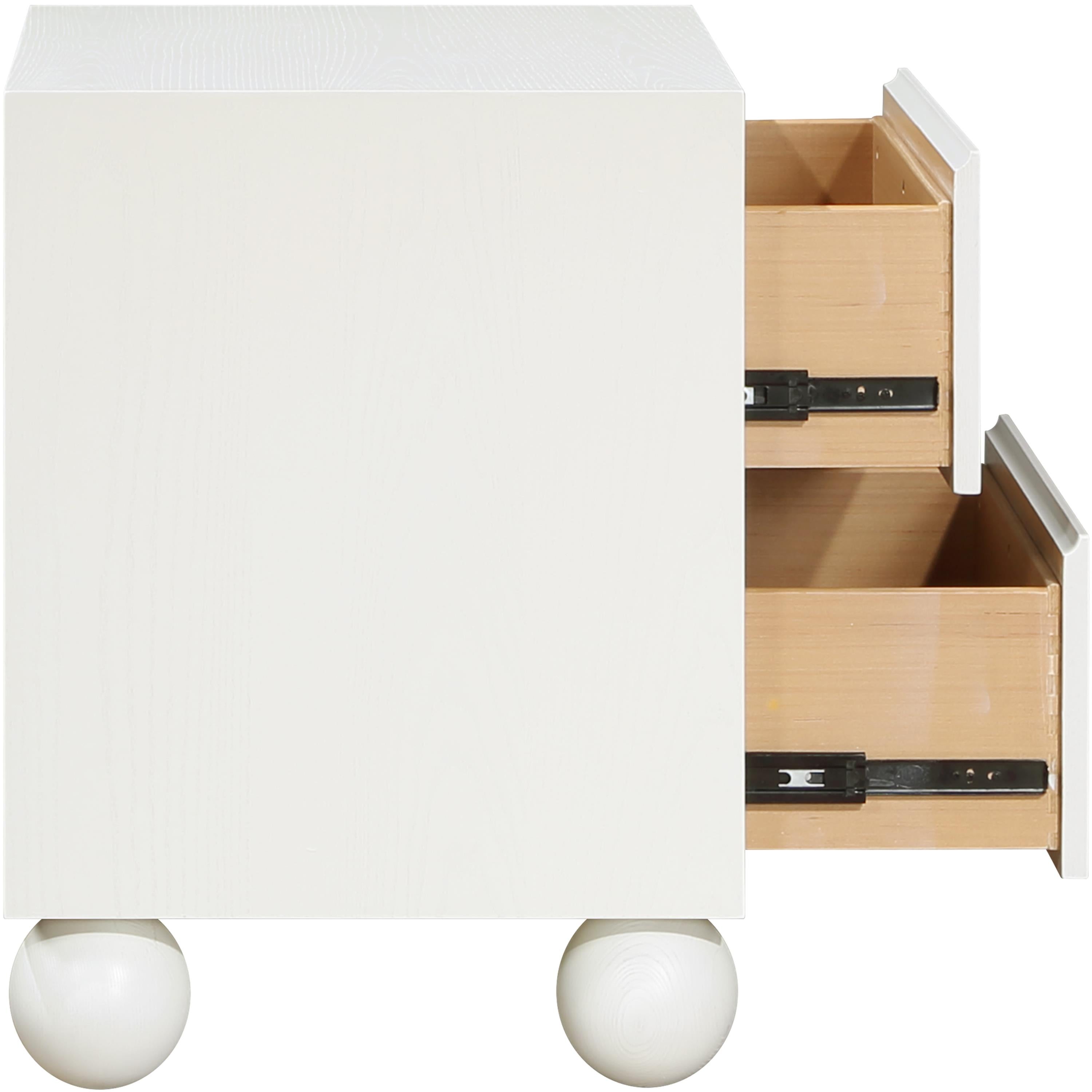 Meridian Kent Cream Night Stand