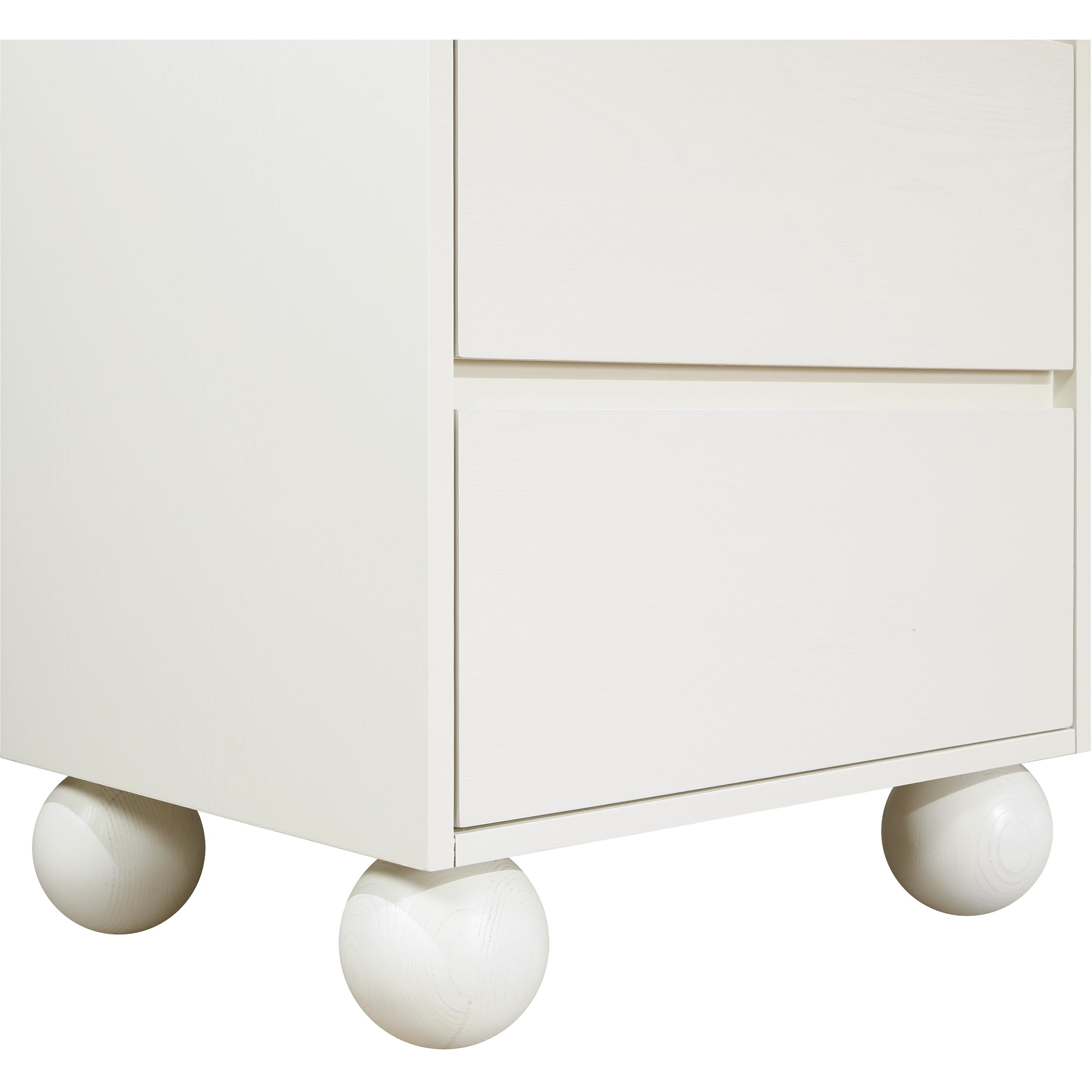 Meridian Kent Cream Night Stand