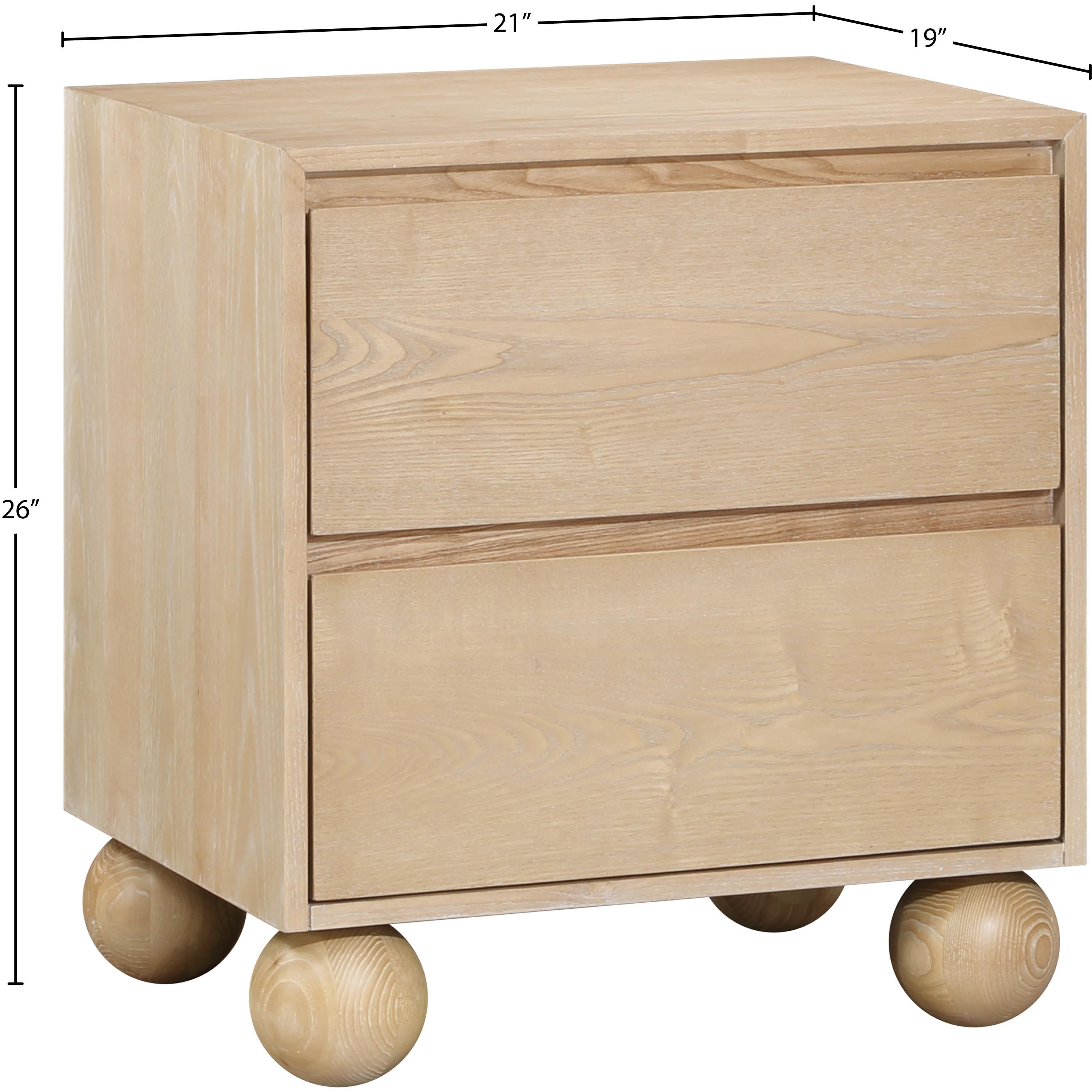 Meridian Kent Natural Night Stand