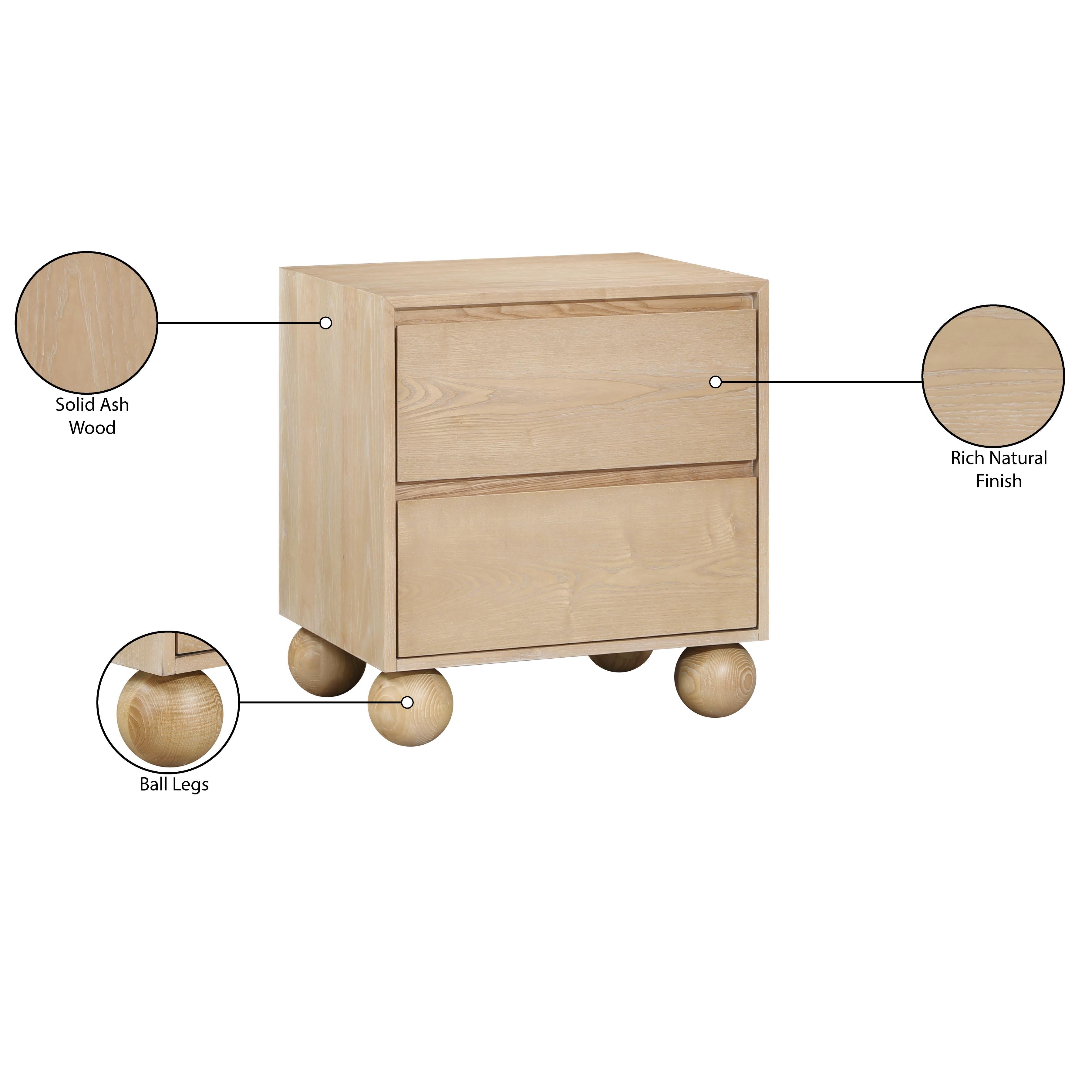 Meridian Kent Natural Night Stand