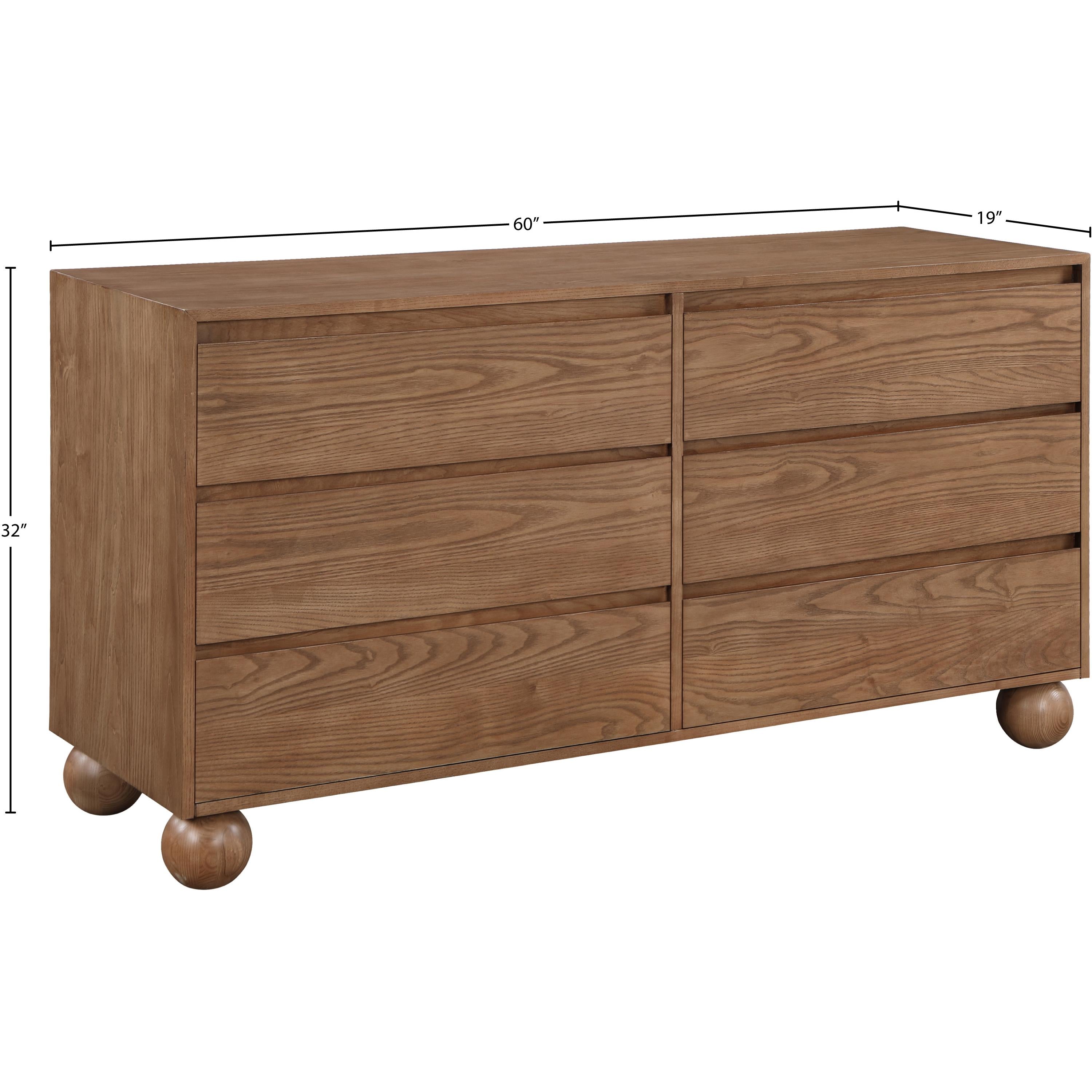 Meridian Kent Walnut Dresser