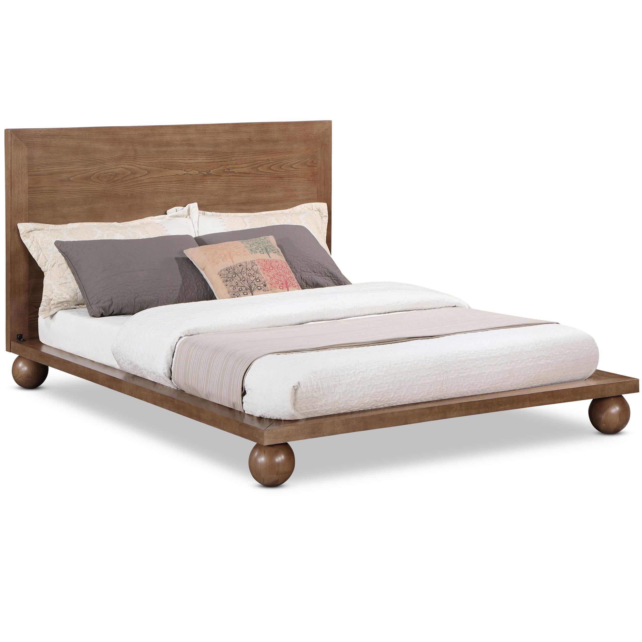 Meridian Kent Walnut King Bed (3 Boxes)