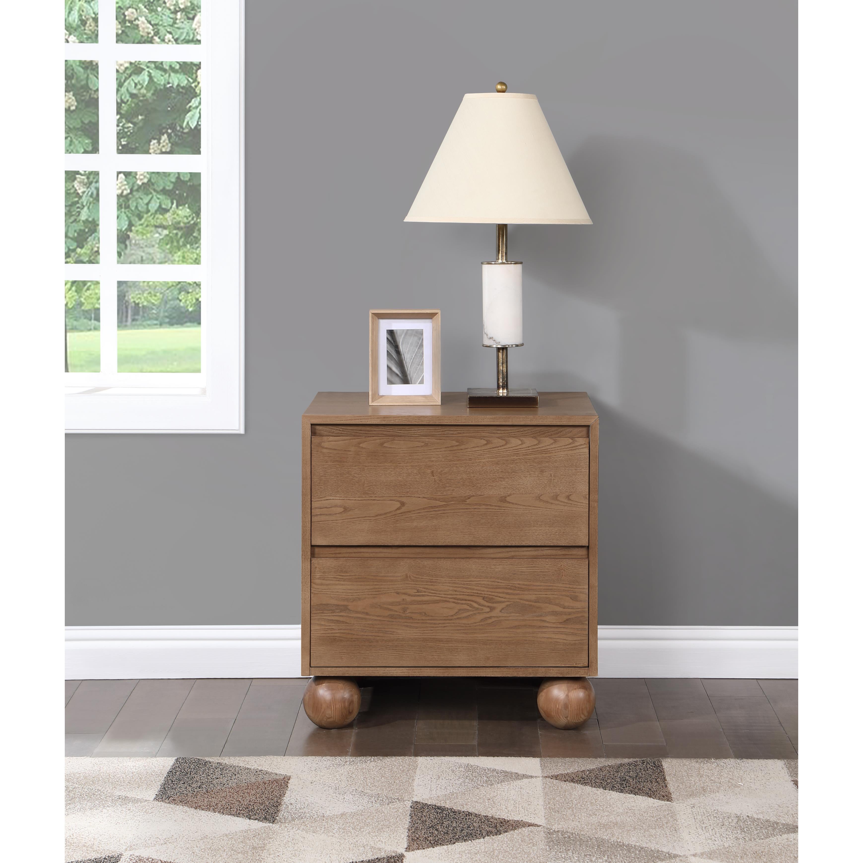 Meridian Kent Walnut Night Stand
