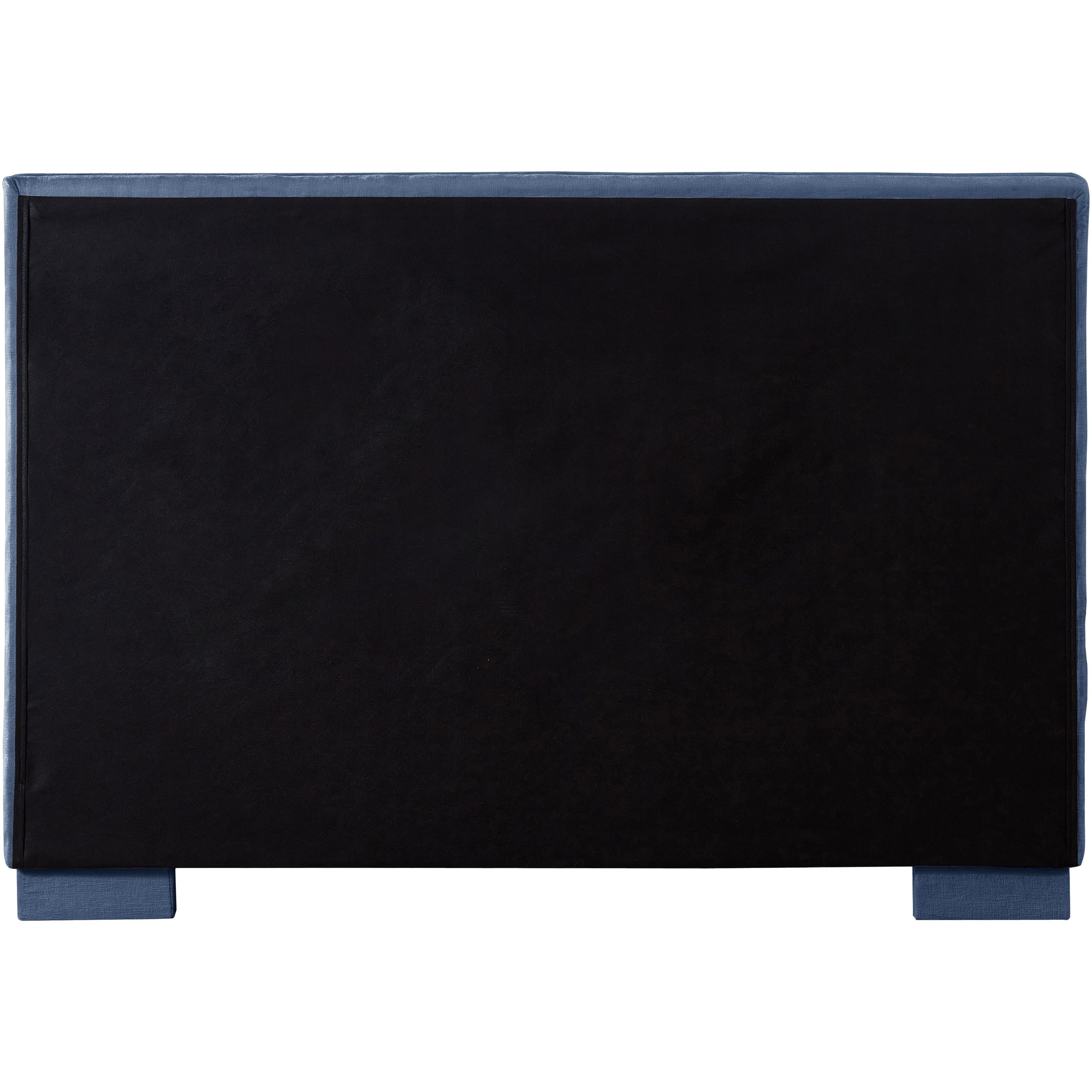 Meridian Paxton Light Blue Chenille Fabric Queen Bed (3 Boxes)