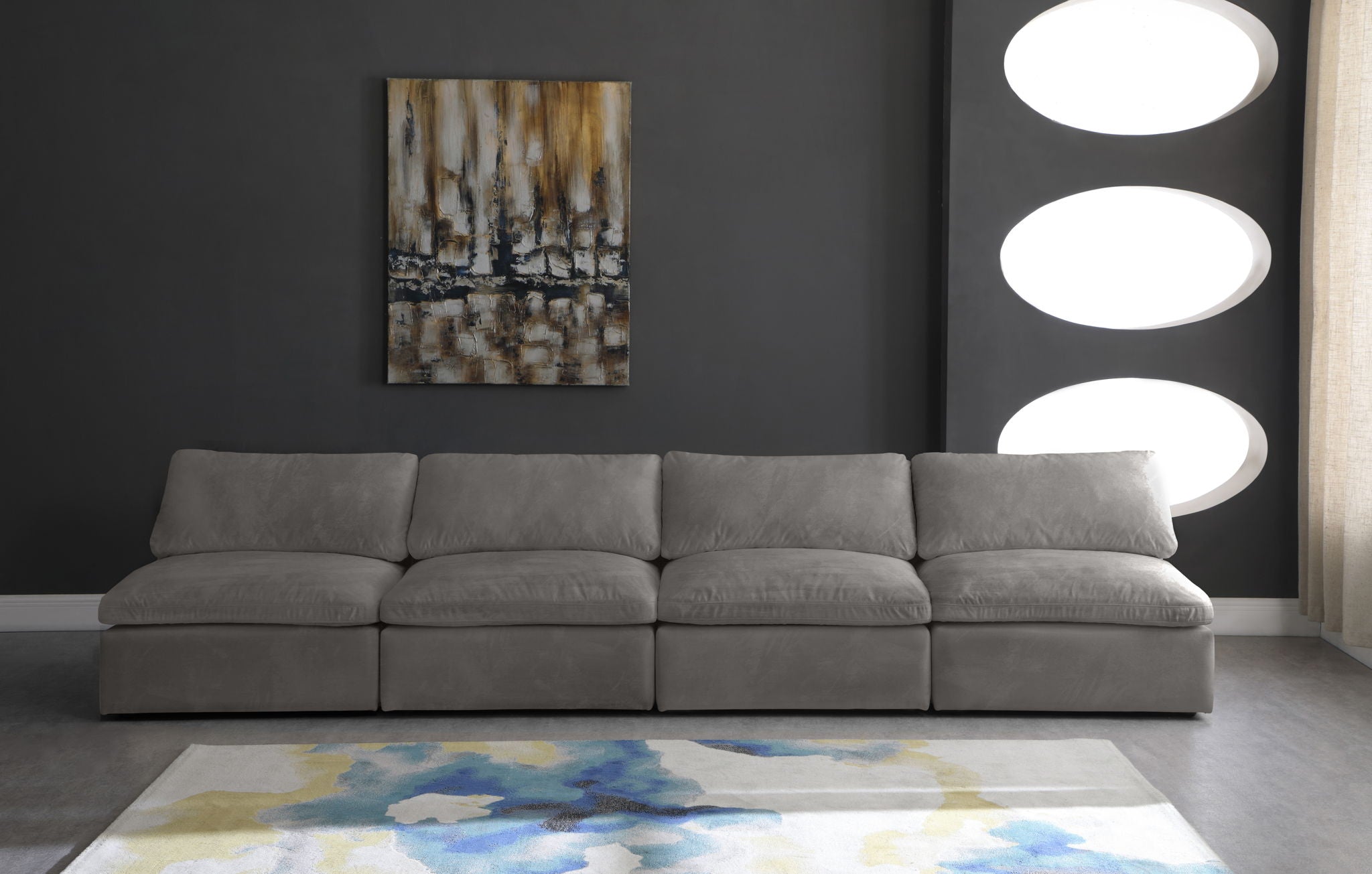 Cozy - Modular Armless 4 Seat Sofa