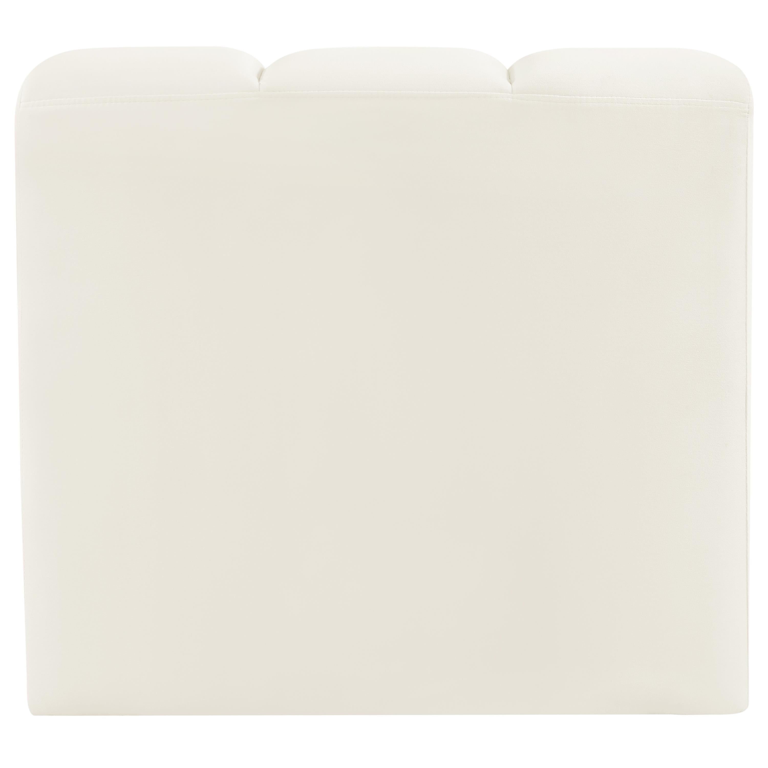 Meridian Arc Cream Velvet Curved Corner