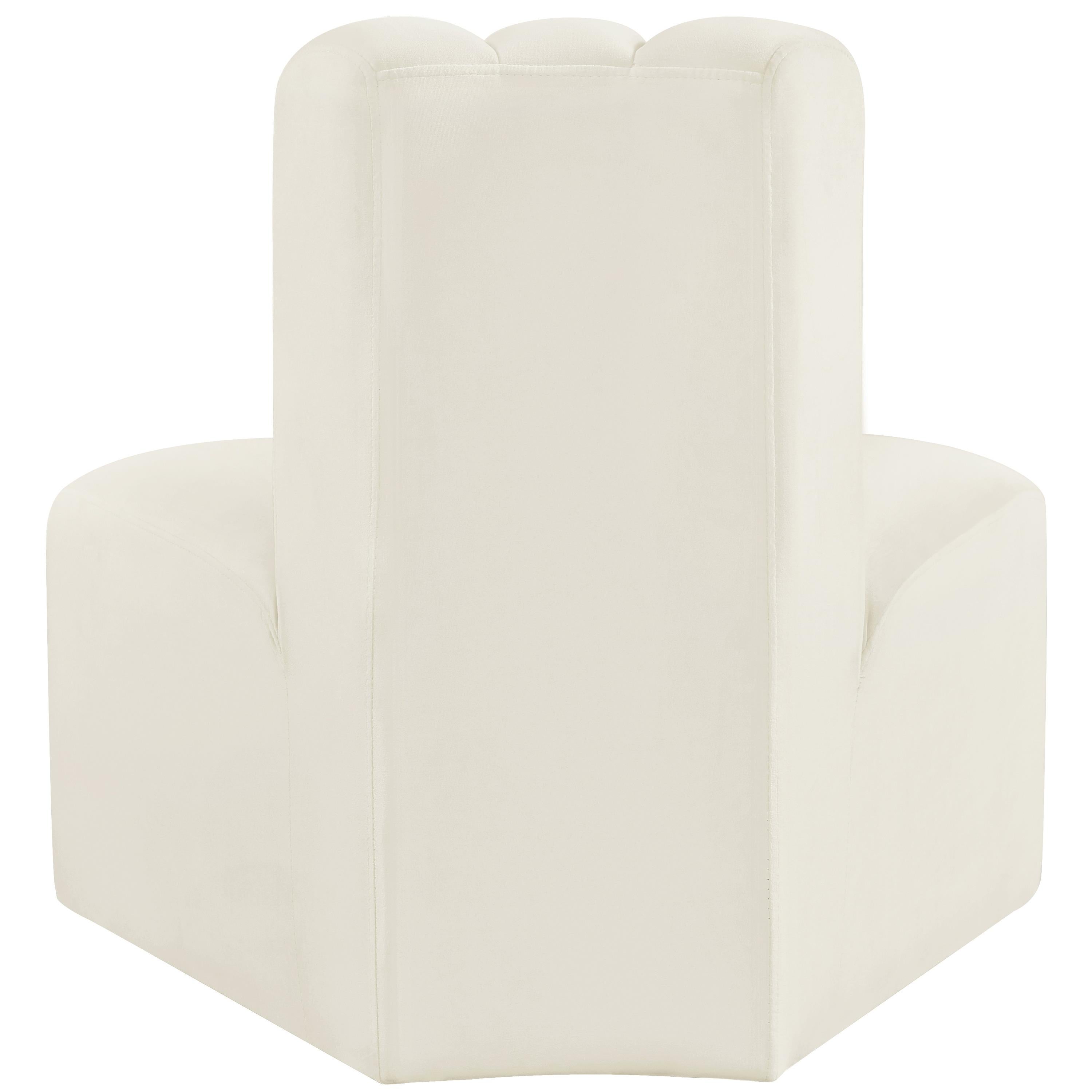 Meridian Arc Cream Velvet Reverse Corner