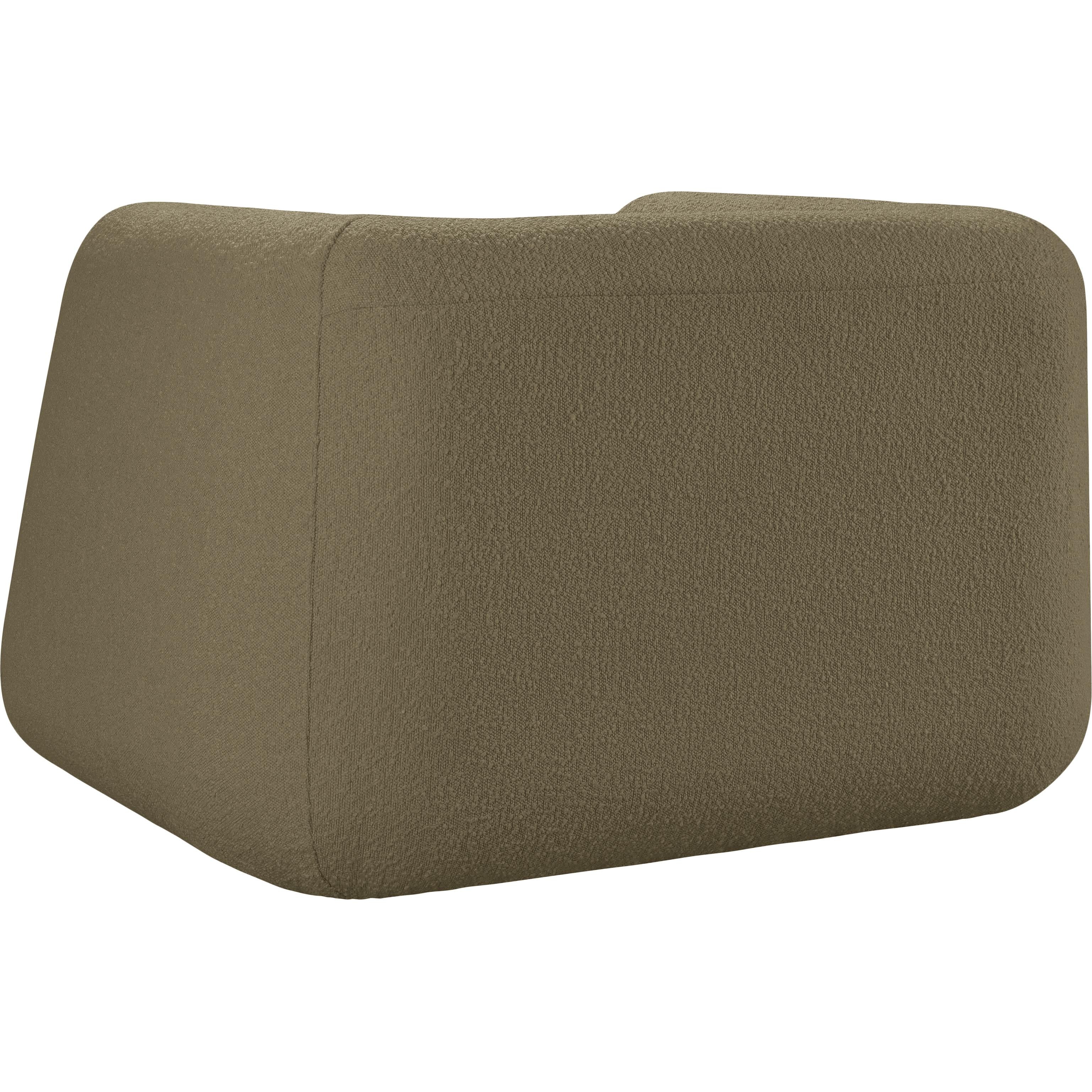 Meridian Abbington Olive Boucle Fabric Chair