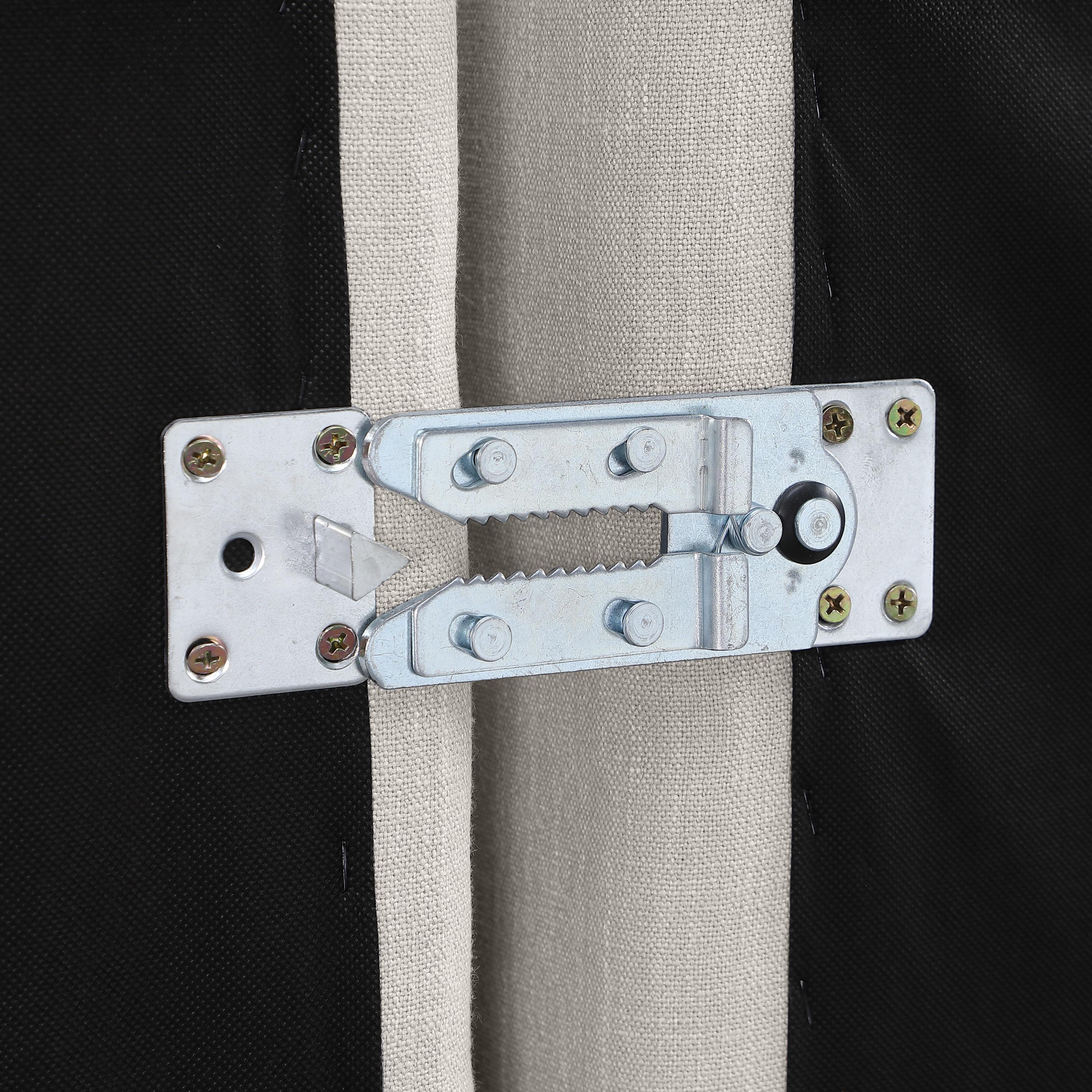 Meridian Indulge Cream Linen Textured Fabric Armless Chair