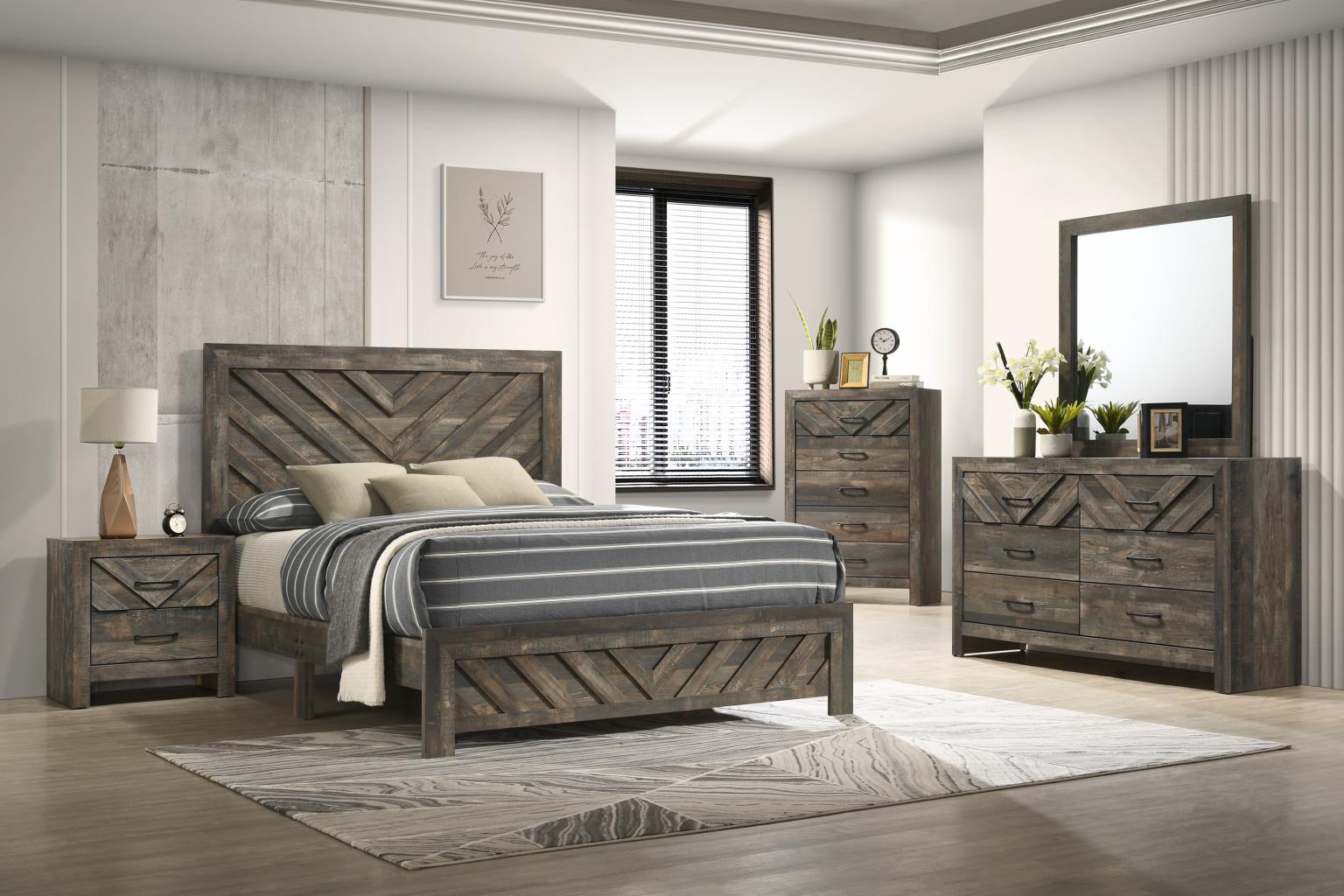 B500 - Nightstand - Antique Brown