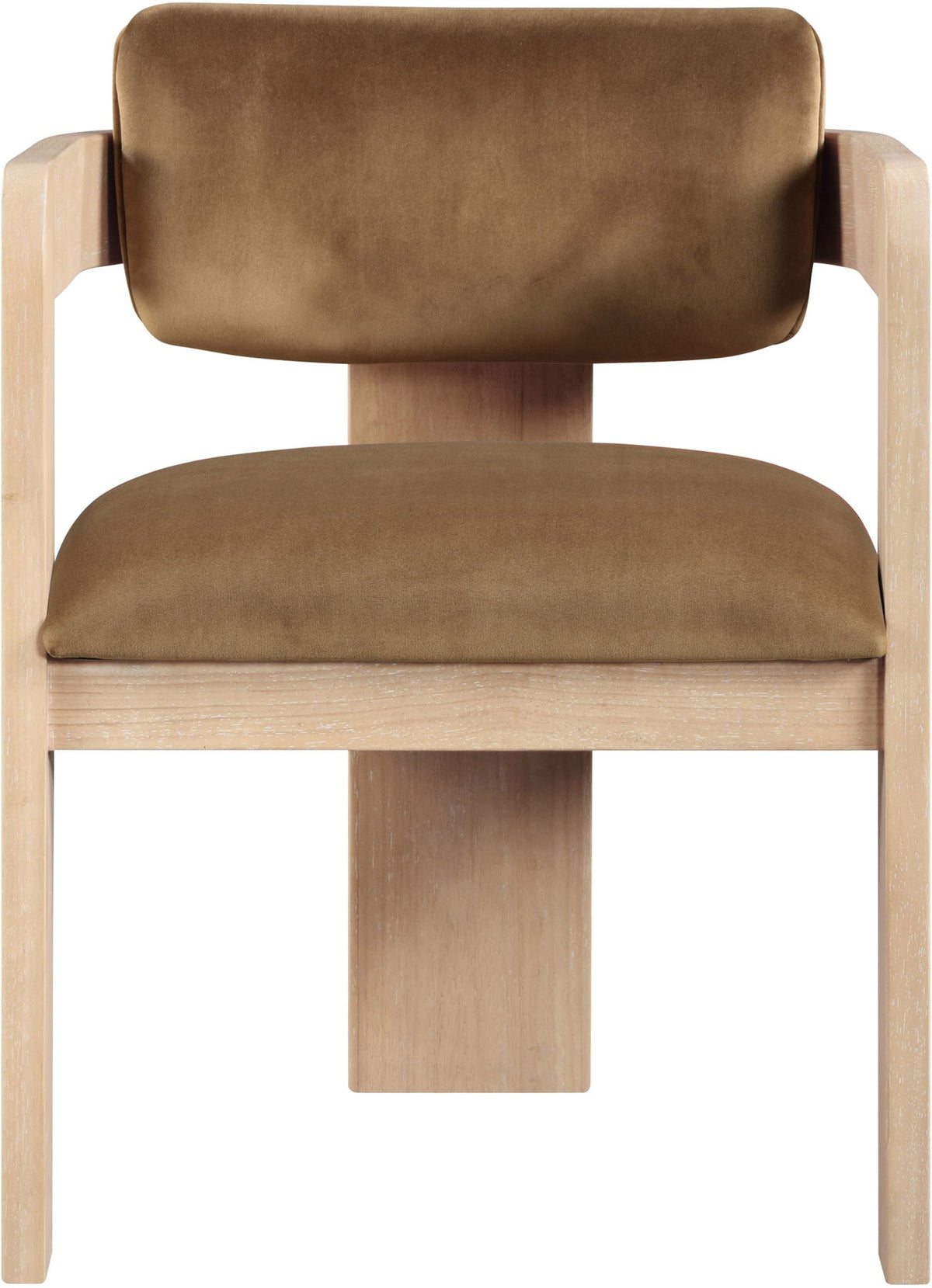 Sacha - Velvet Dining Chair (Set of 2) with Natural Base
