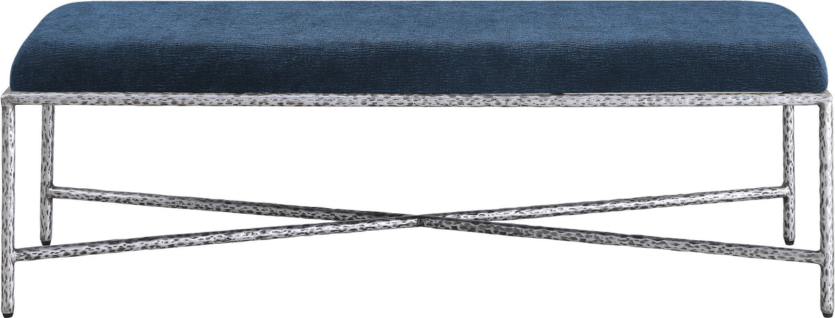 Valley - Bench with Silver Frame