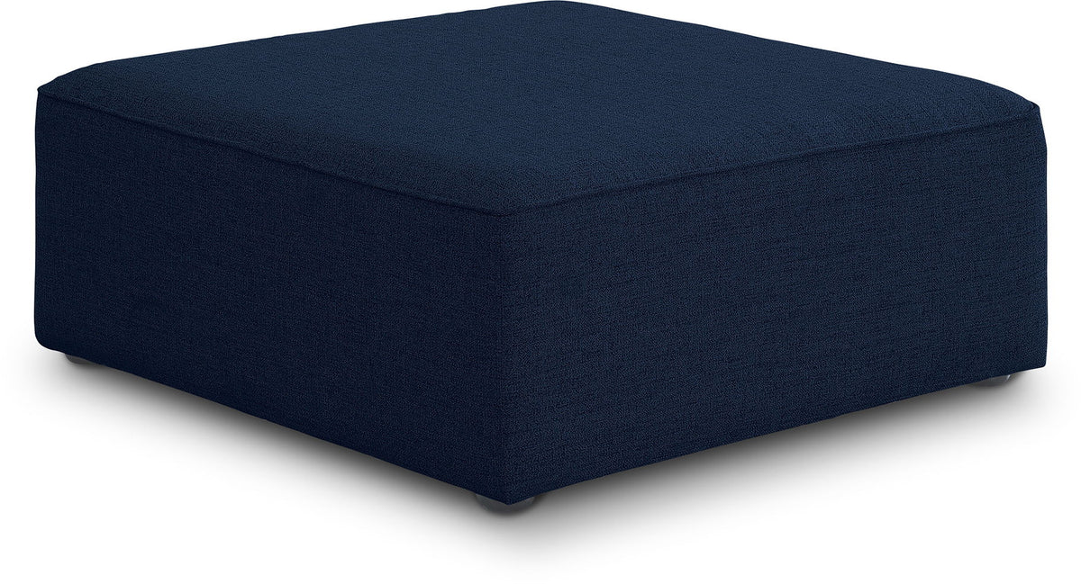 Cube Linen Modular Sectional — Ottoman — Navy
