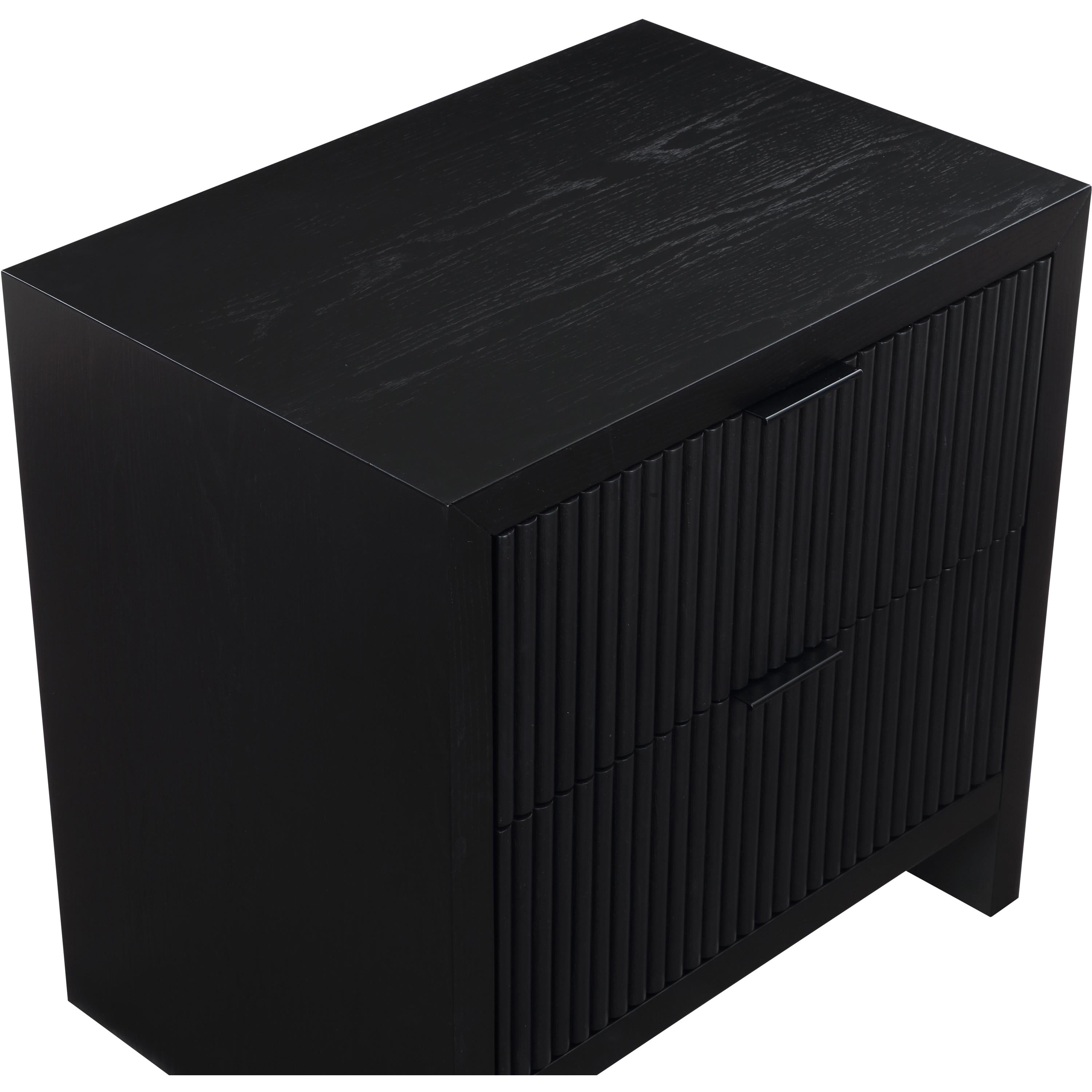 Meridian Fairfax Black Night Stand