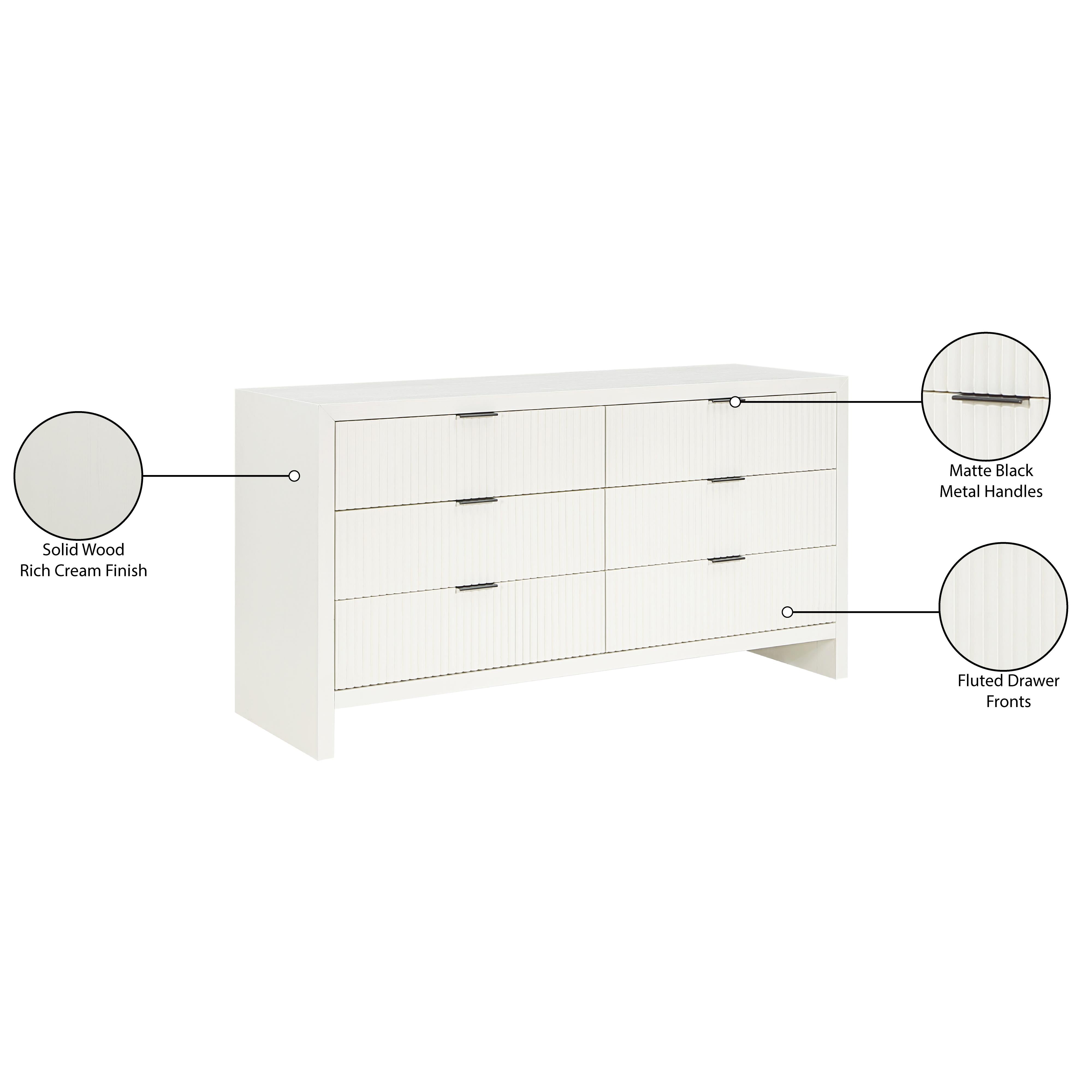 Meridian Fairfax Cream Dresser