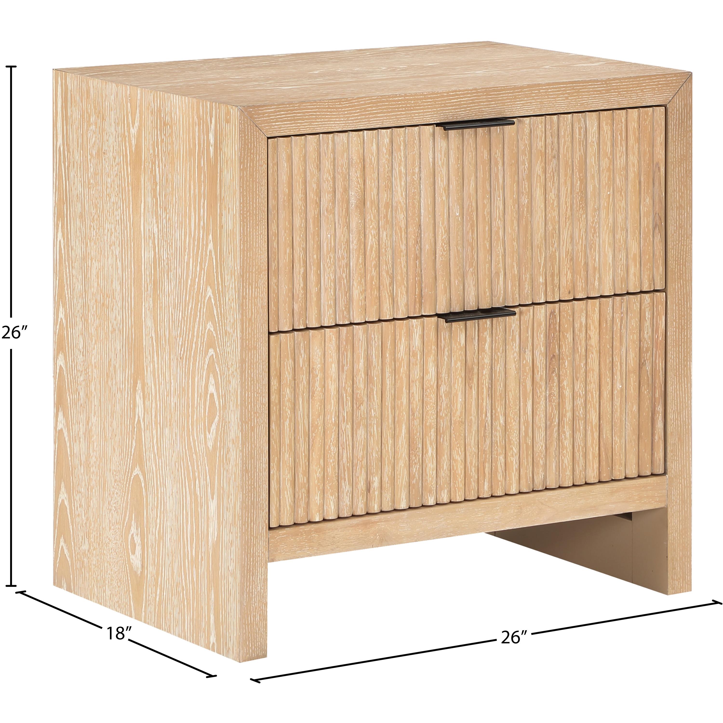 Meridian Fairfax Natural Night Stand