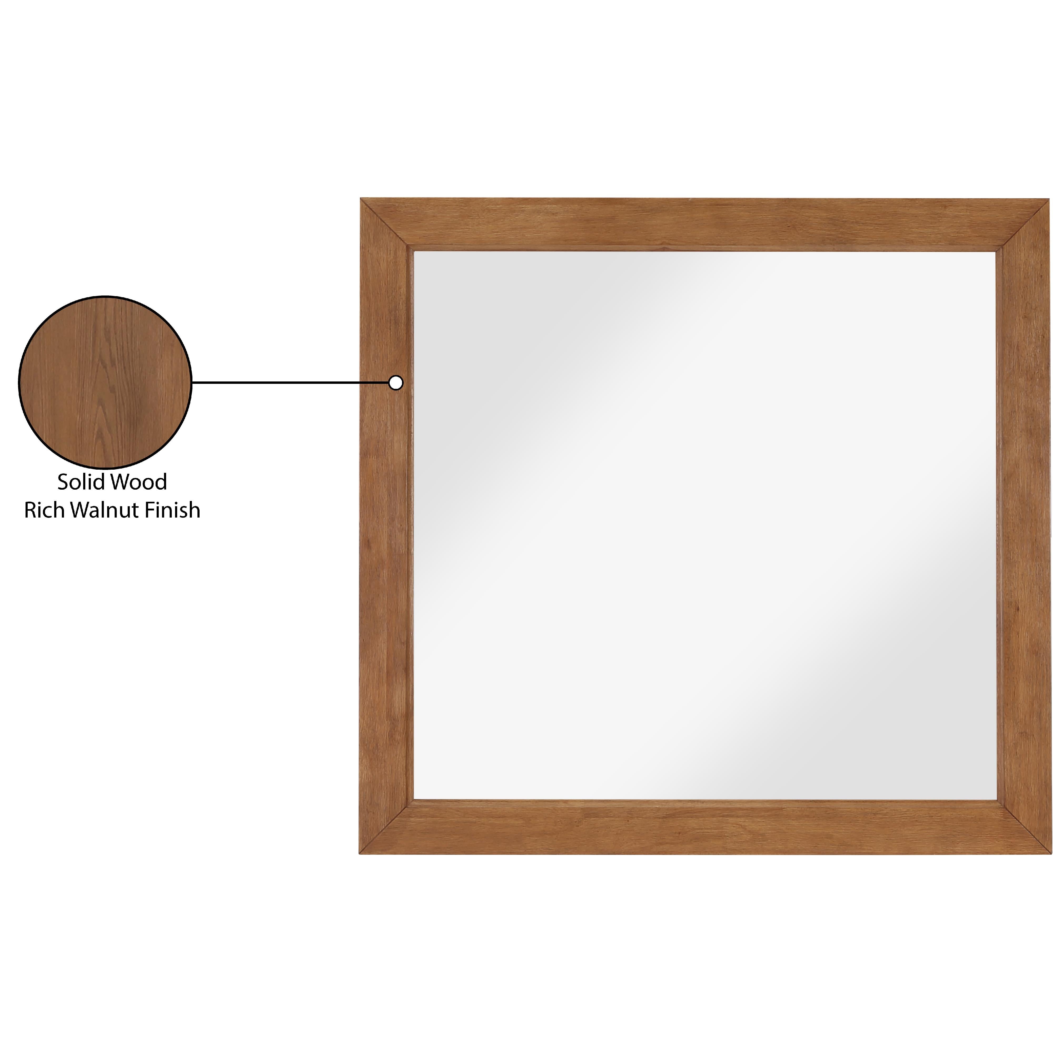 Meridian Fairfax Walnut Mirror