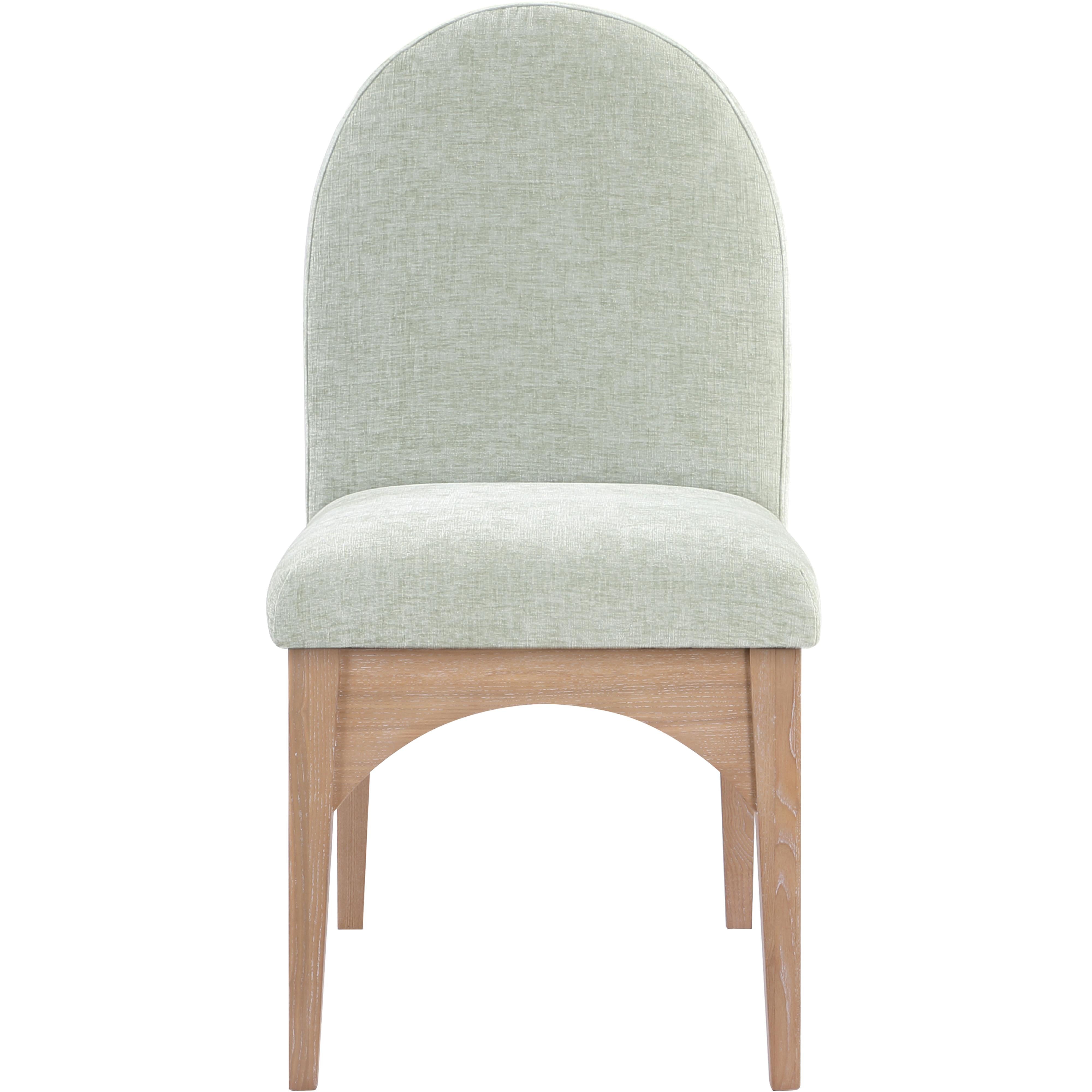 Meridian Waldorf Mint Chenille Fabric Dining Chair