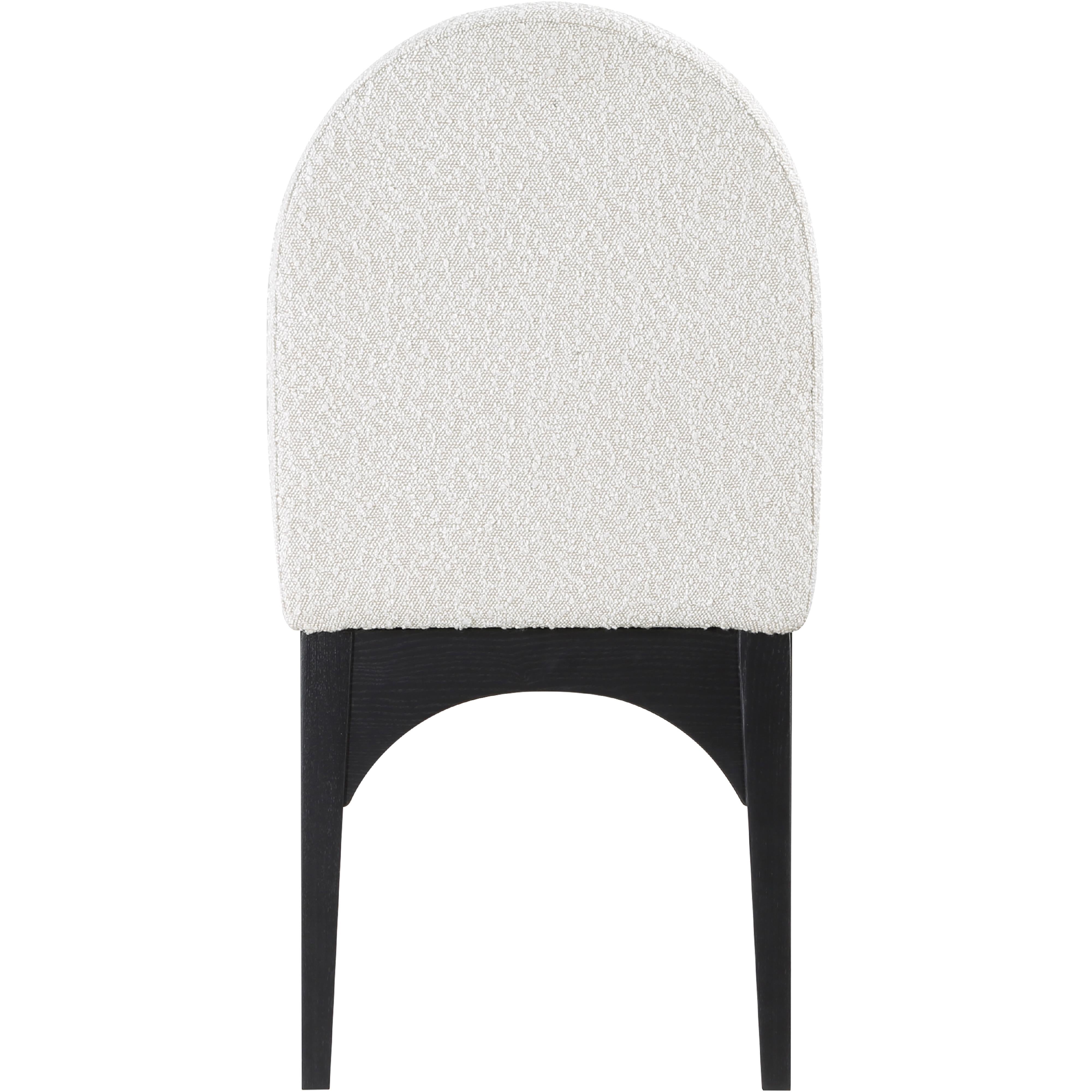 Meridian Waldorf Cream Boucle Fabric Dining Chair