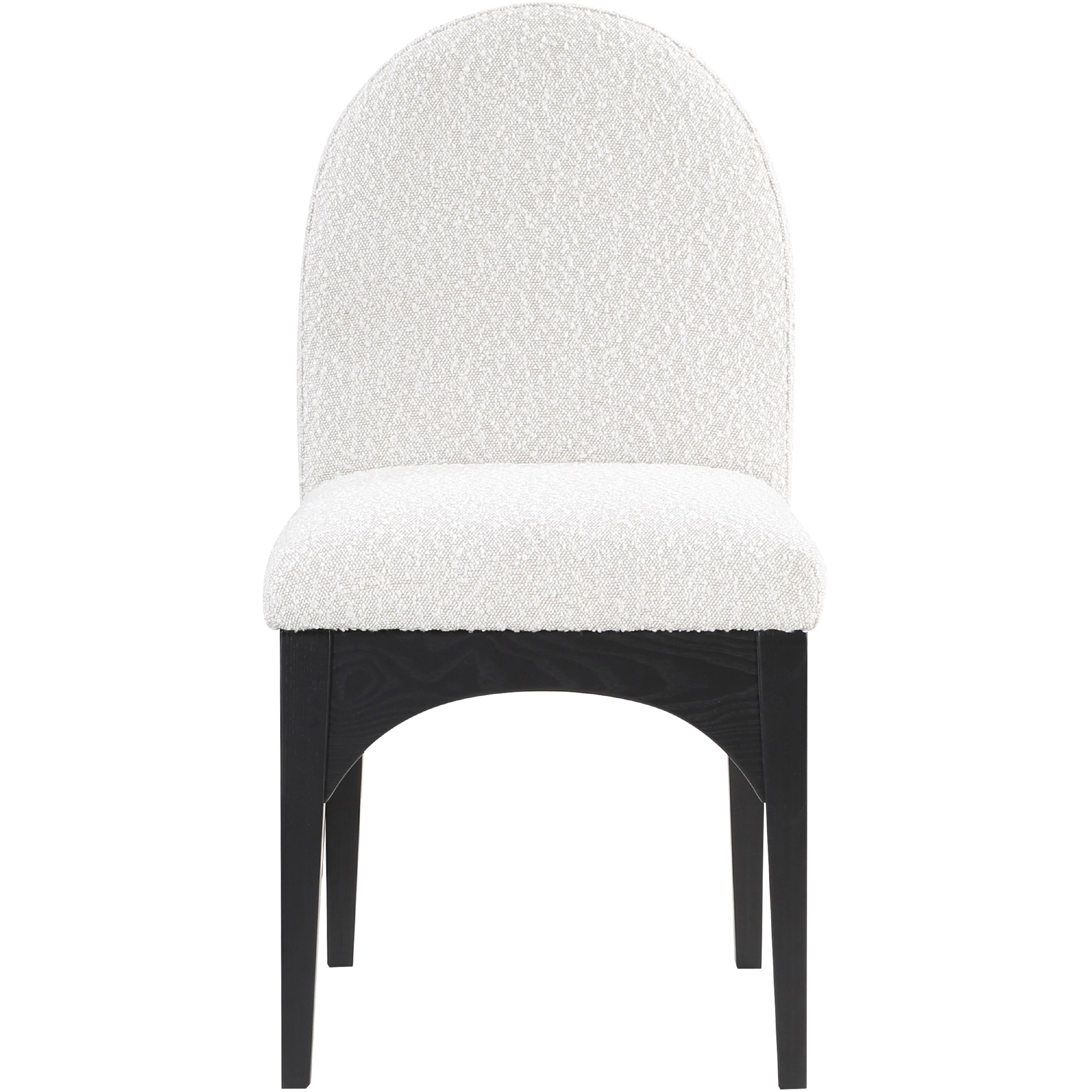 Meridian Waldorf Cream Boucle Fabric Dining Chair