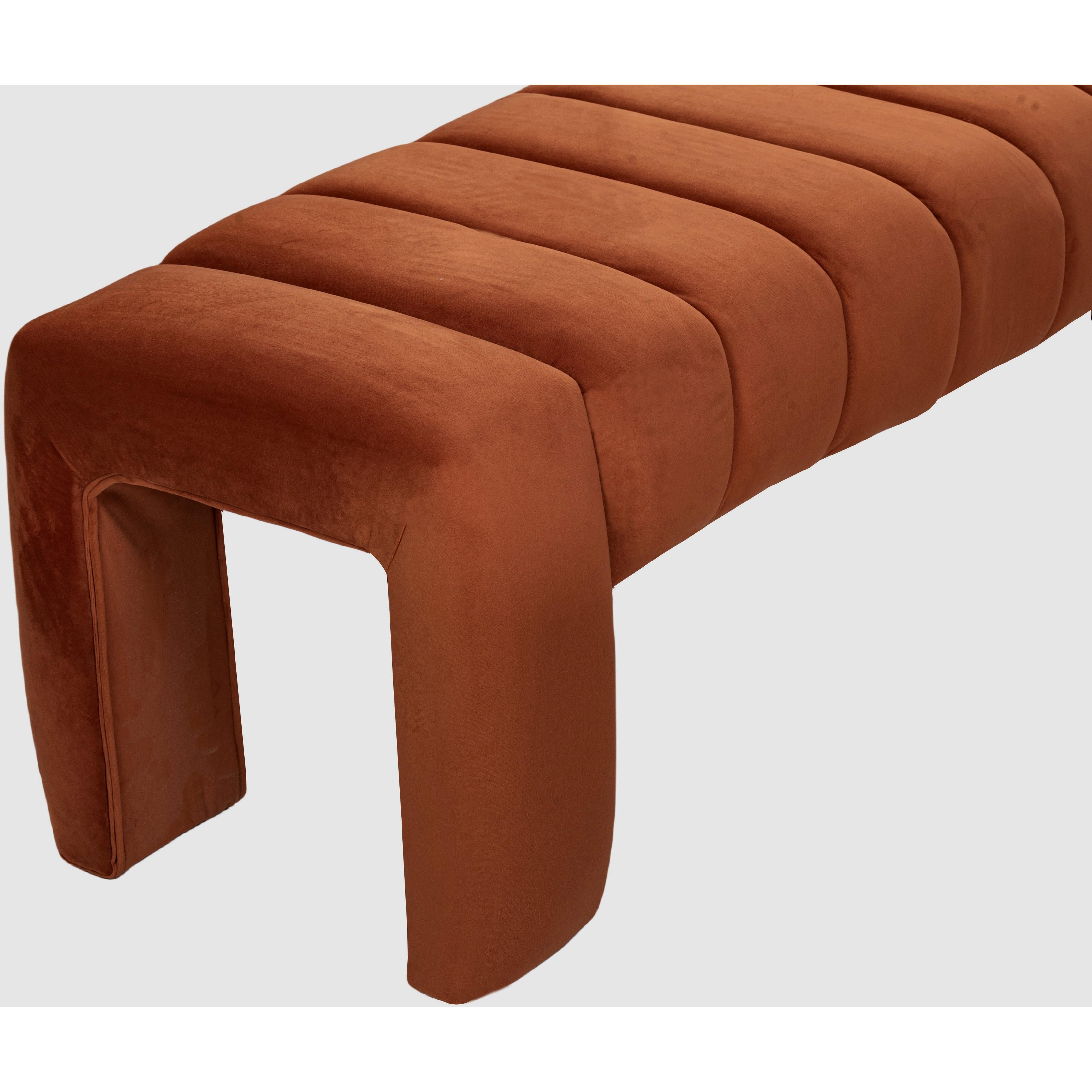 Meridian Andaz Cognac Bench