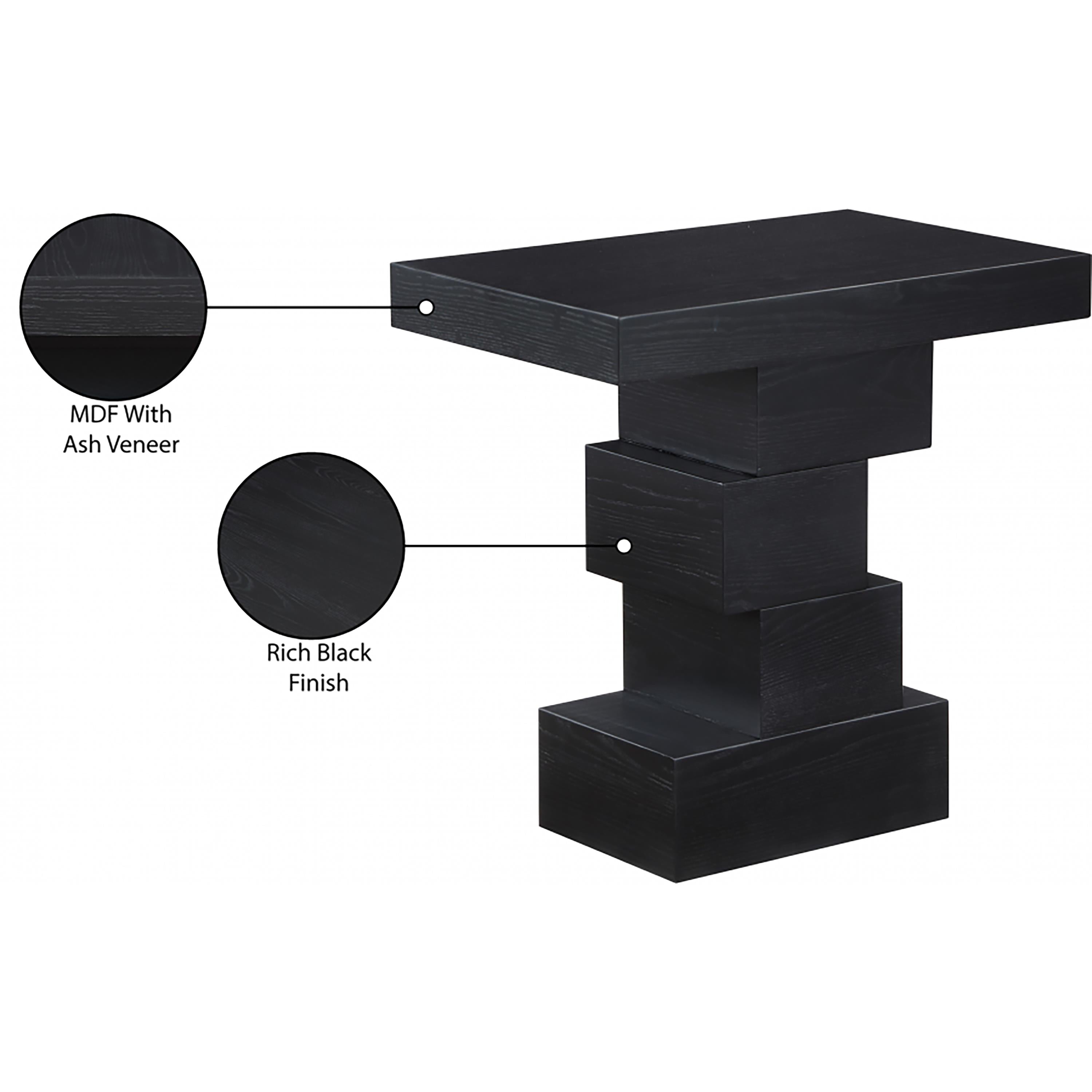Meridian Westmount Black End Table