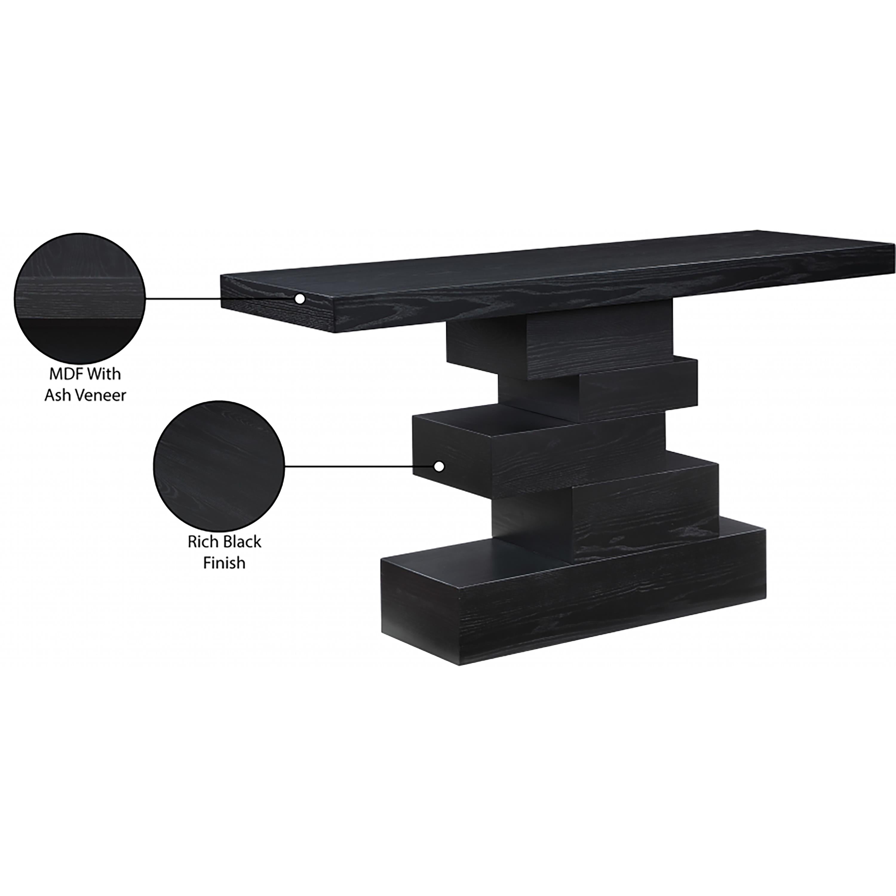 Meridian Westmount Black Console Table