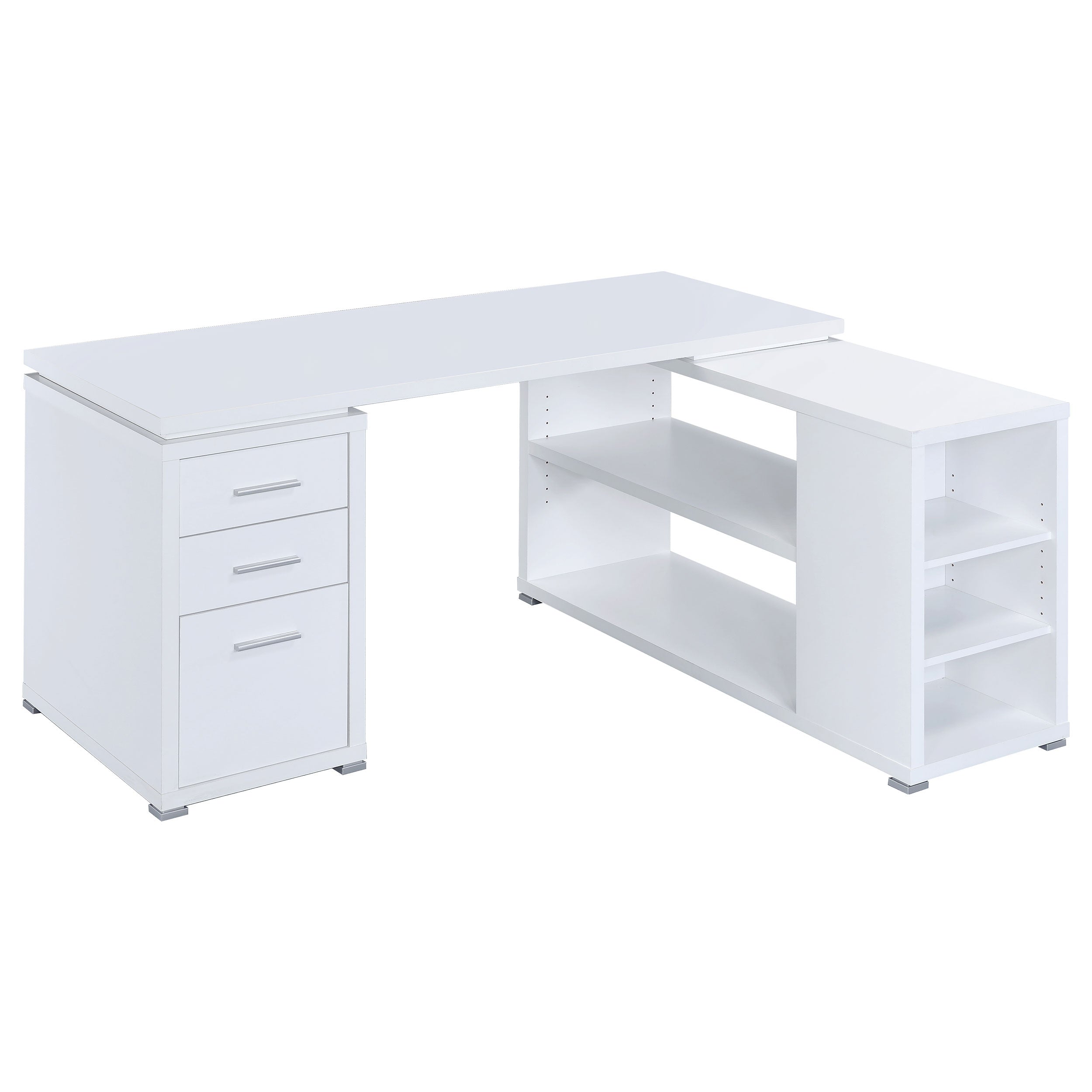 Yvette 60-inch 3-drawer L-Shape Computer Desk