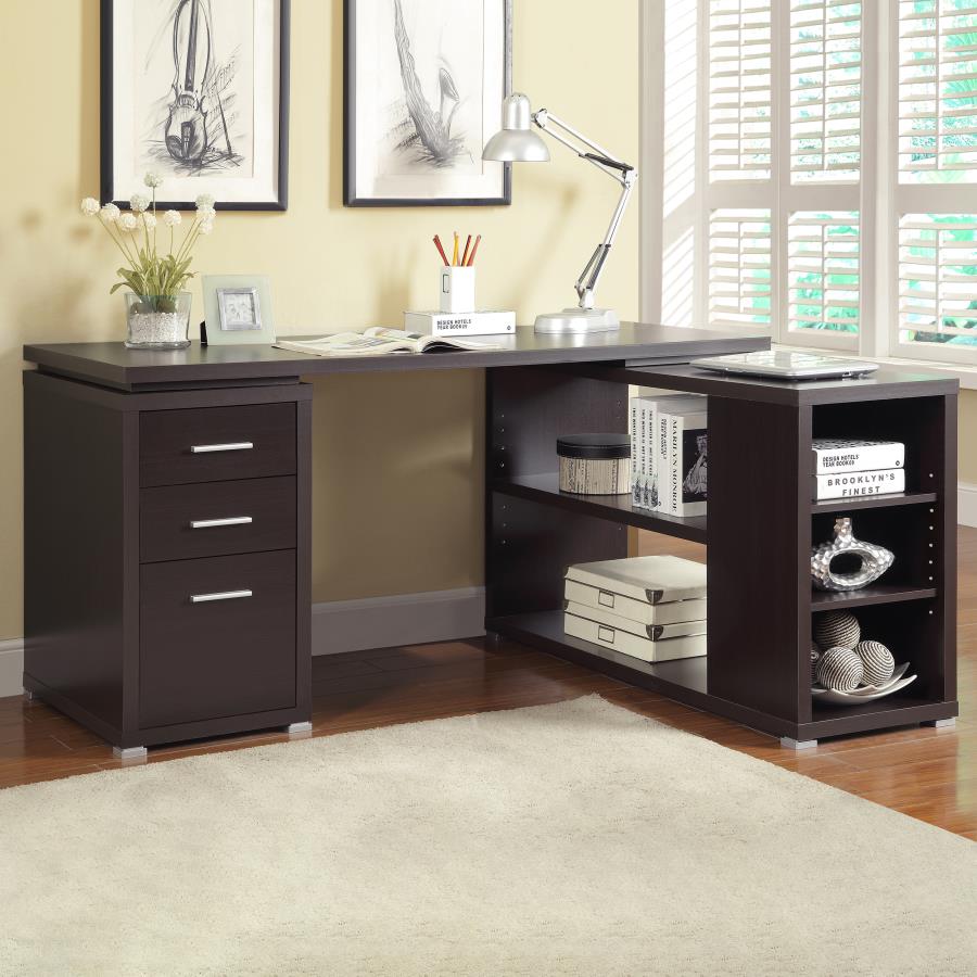 Yvette 60-inch 3-drawer L-Shape Computer Desk