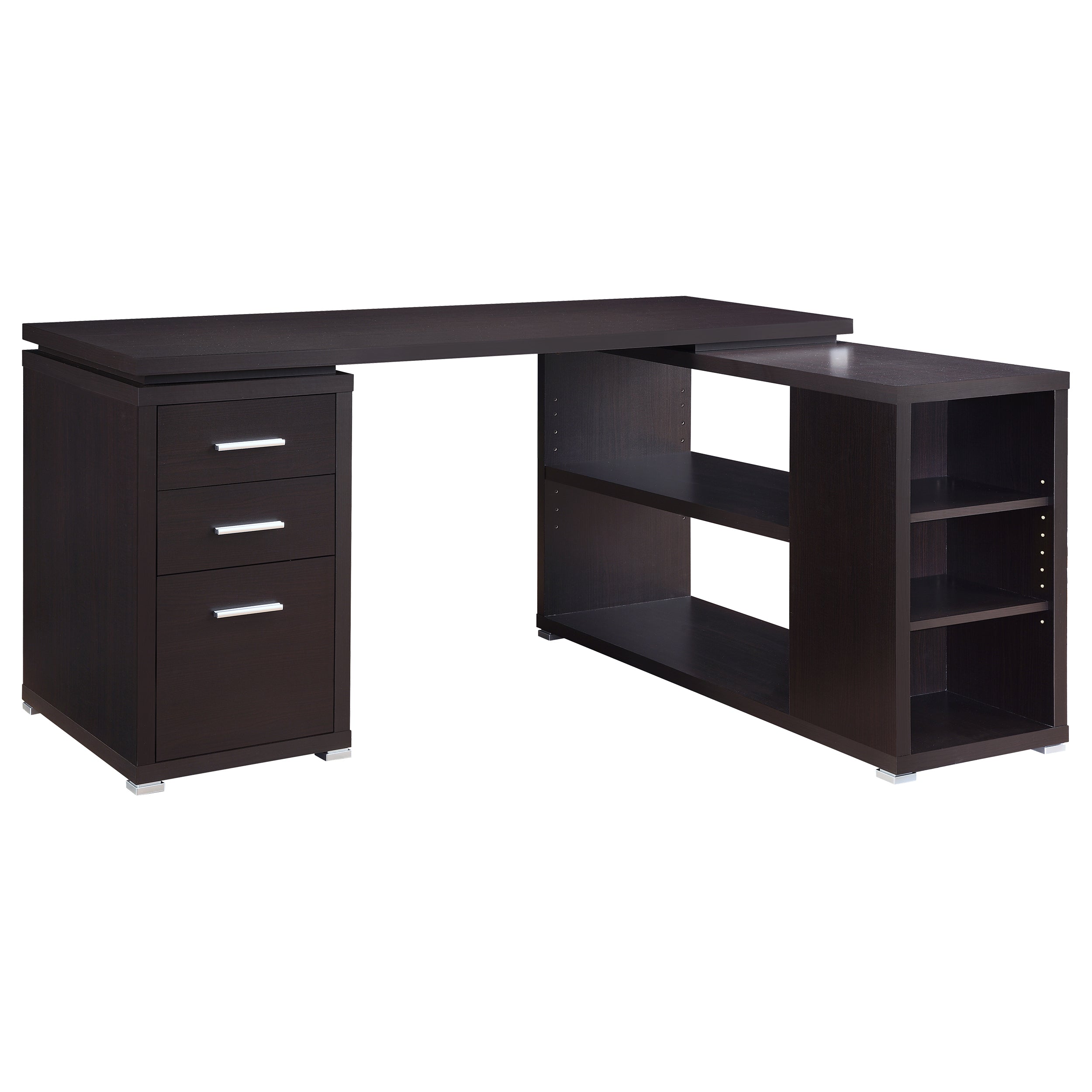 Yvette 60-inch 3-drawer L-Shape Computer Desk