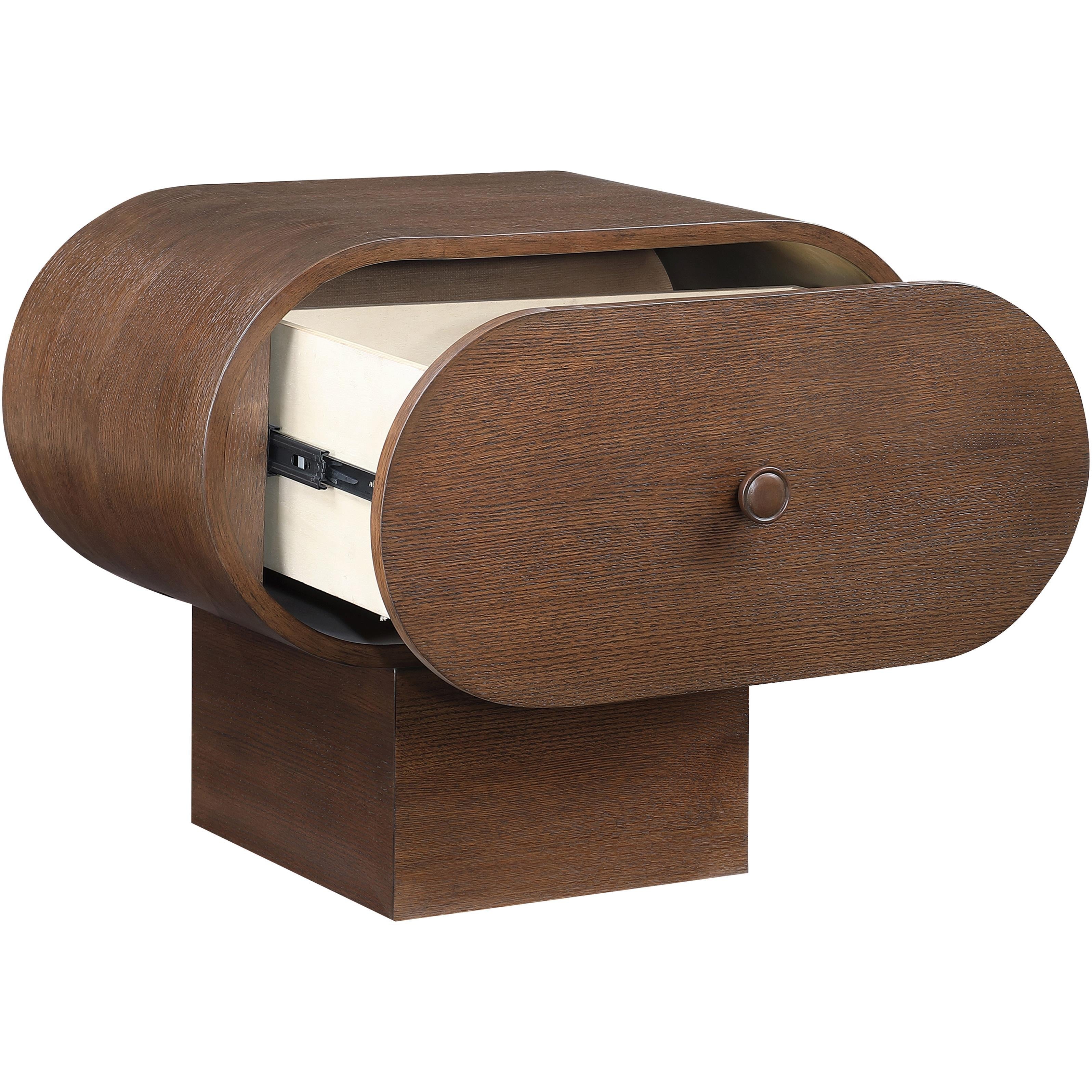 Meridian Harlow Brown Night Stand