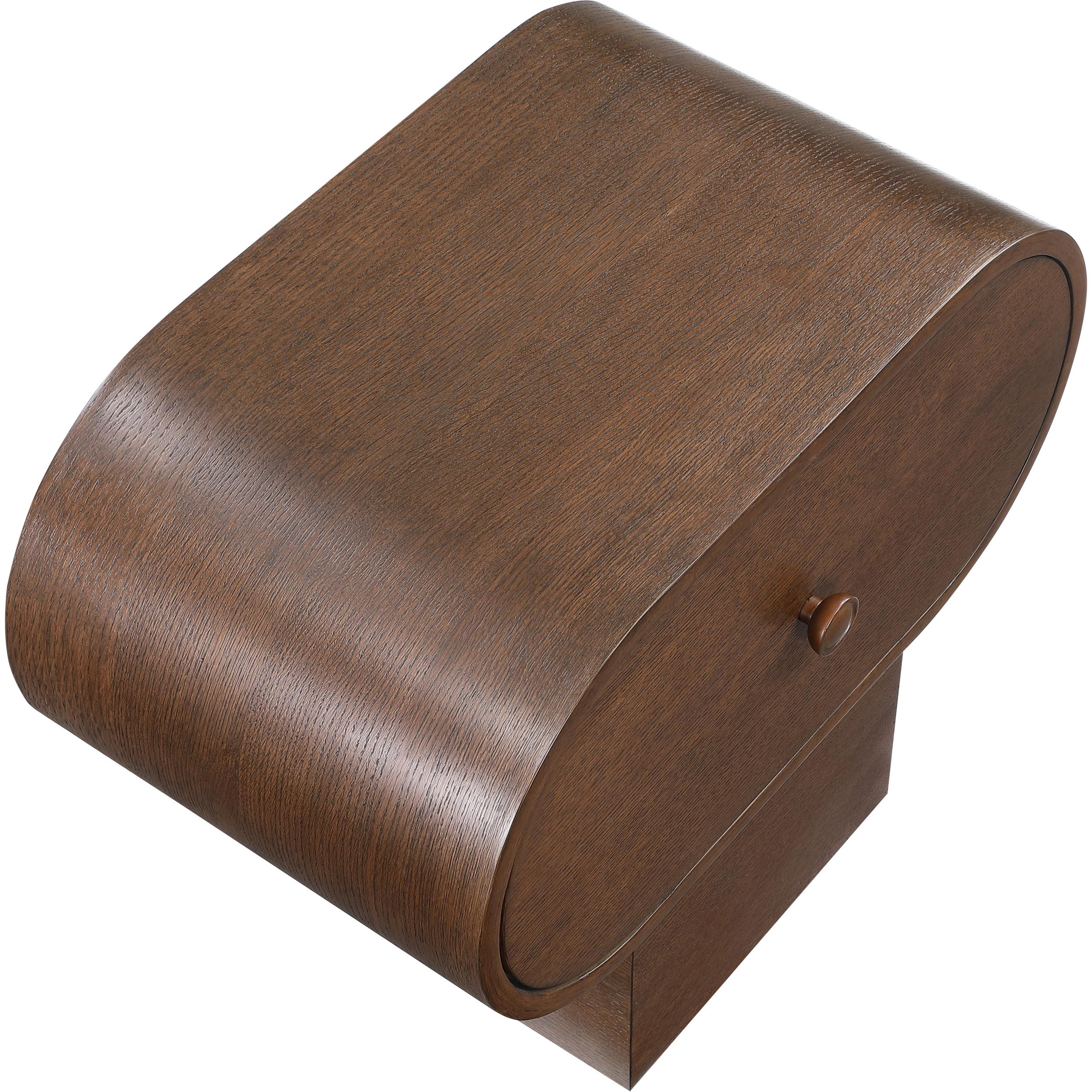 Meridian Harlow Brown Night Stand