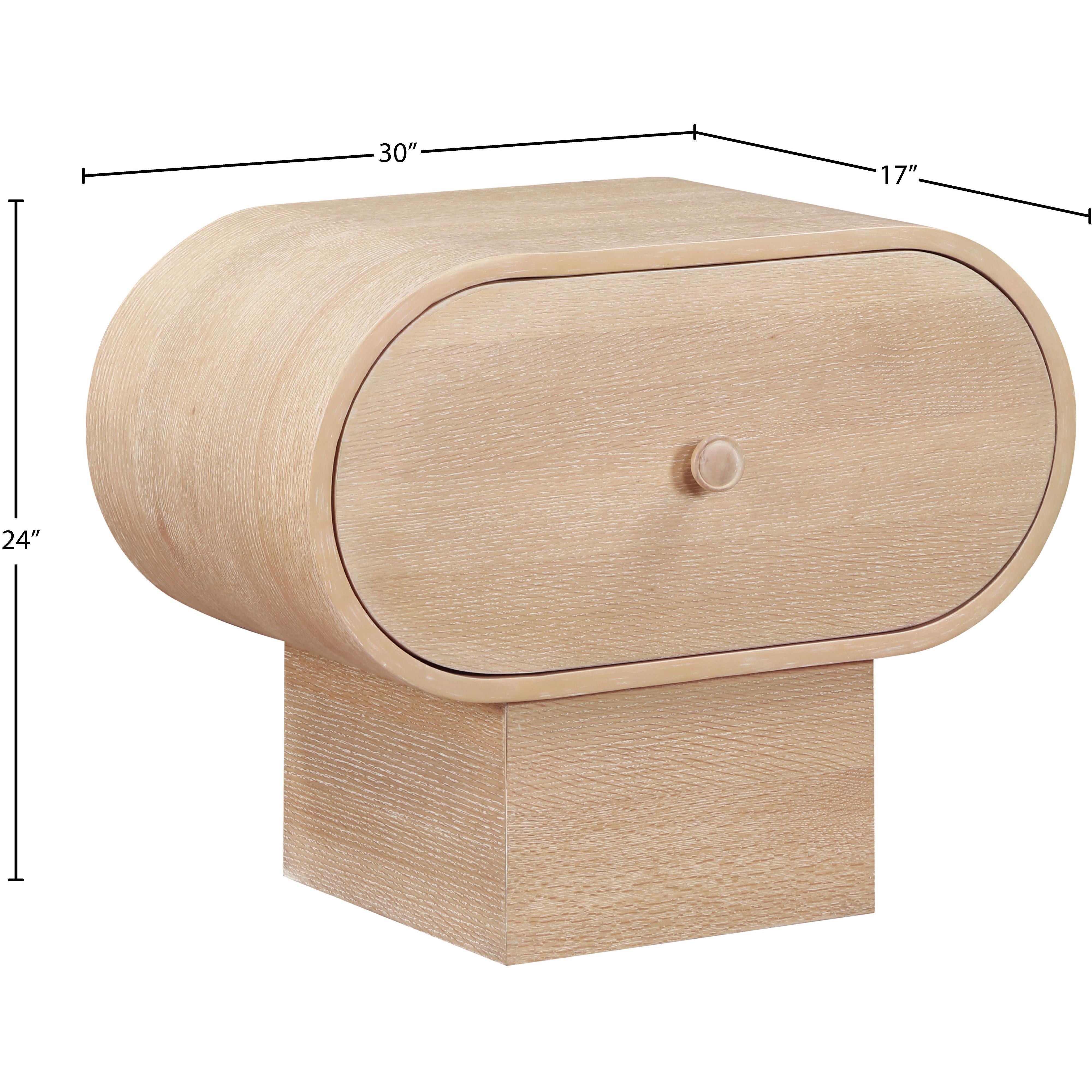 Meridian Harlow Natural Night Stand