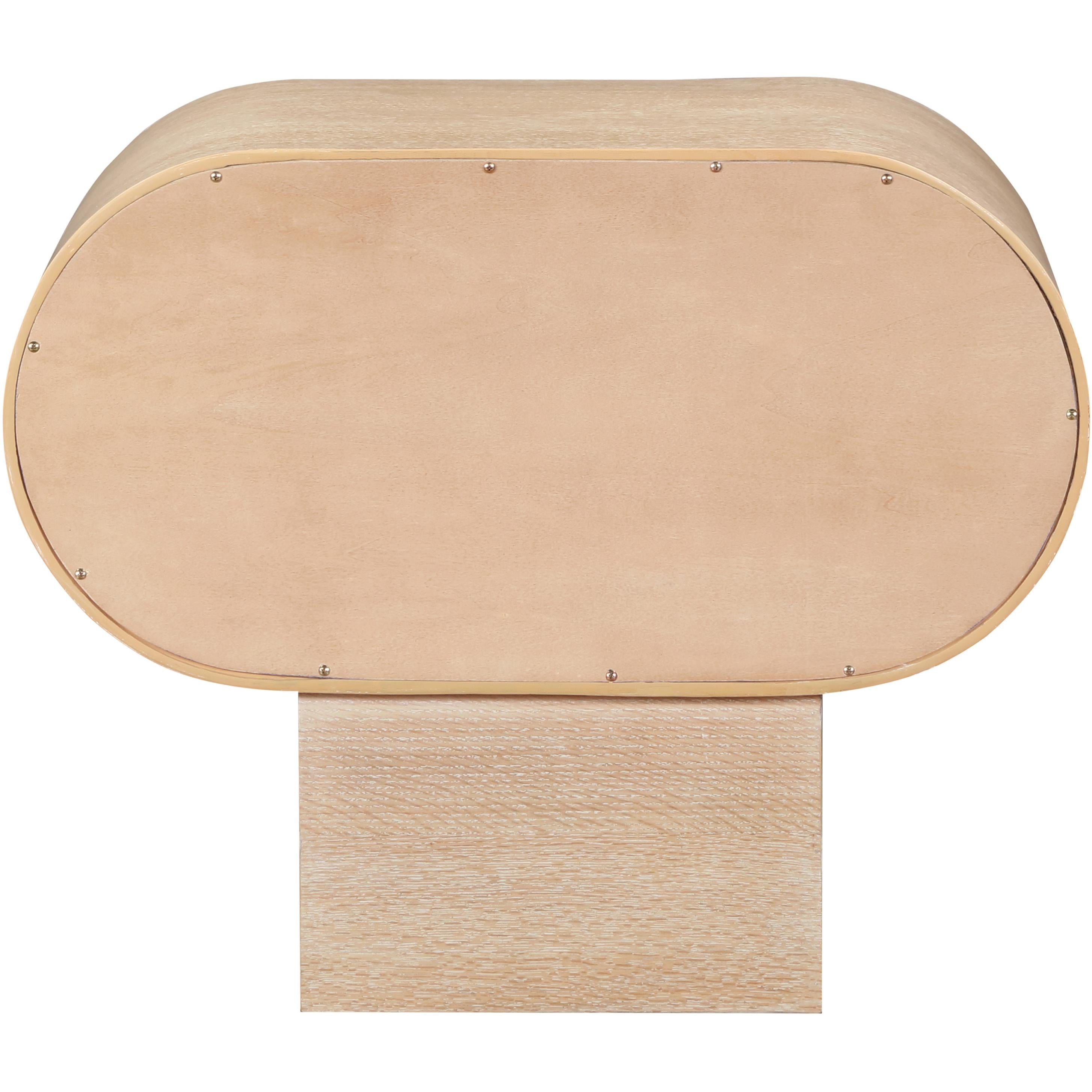 Meridian Harlow Natural Night Stand