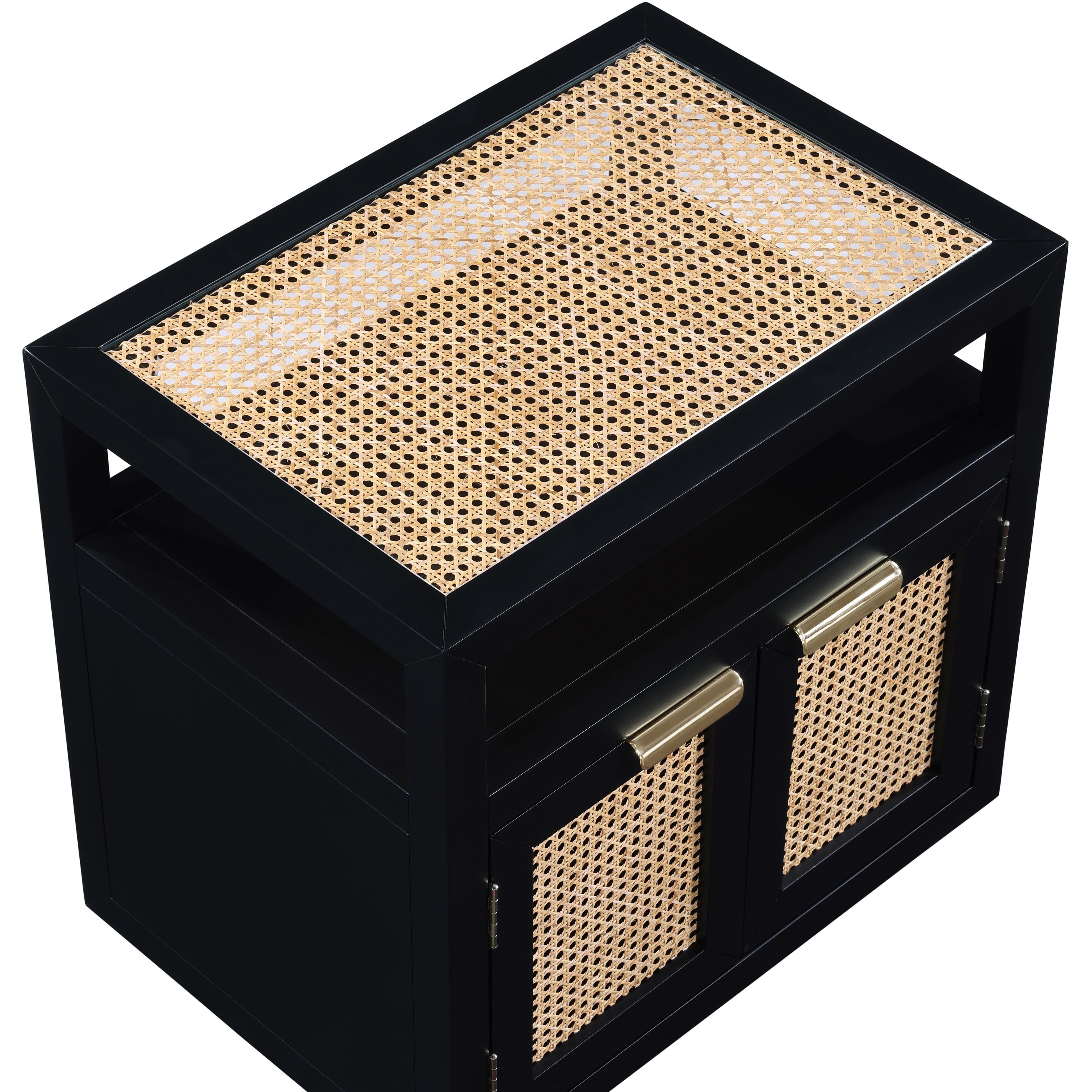 Meridian Cole Black Night Stand