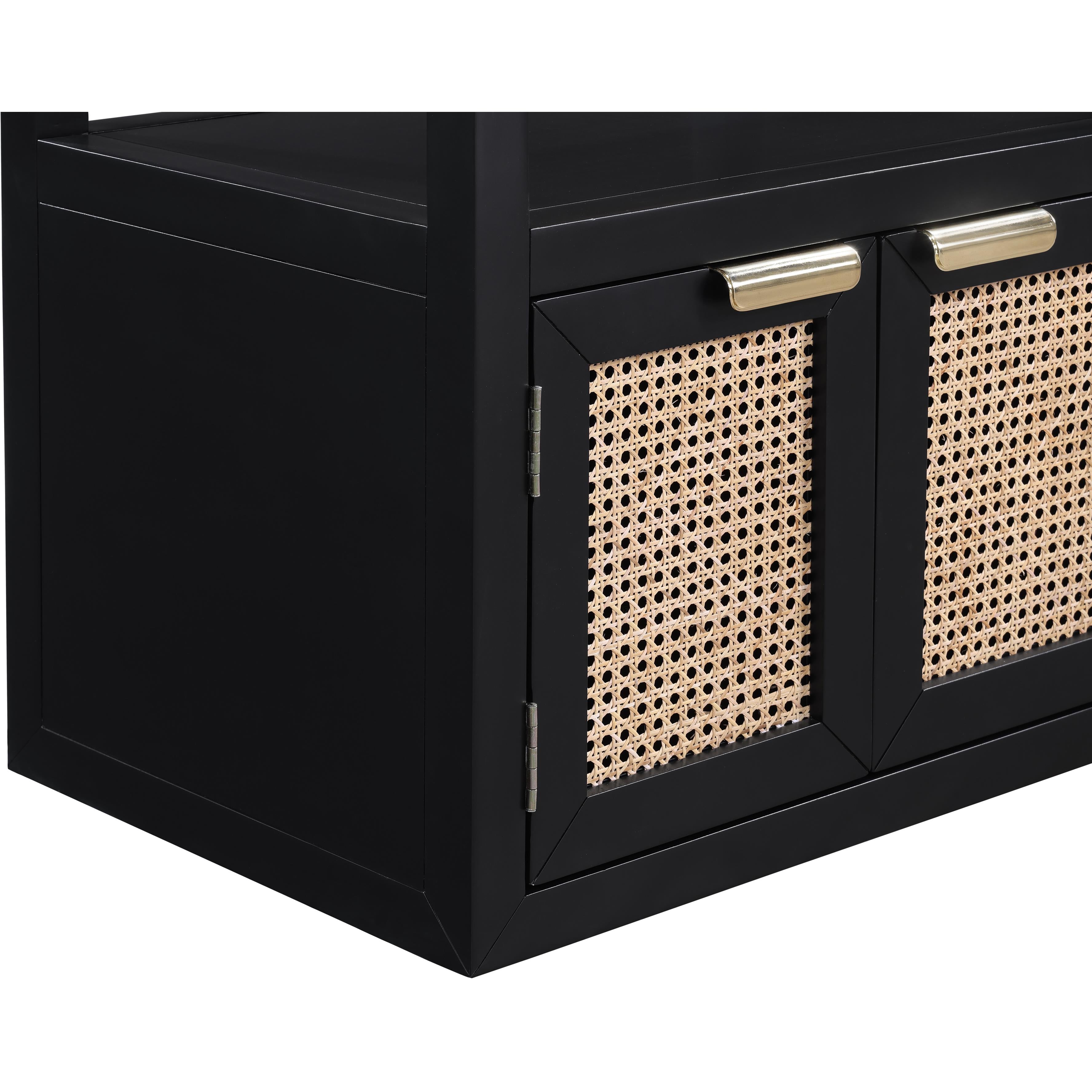 Meridian Cole Black Night Stand