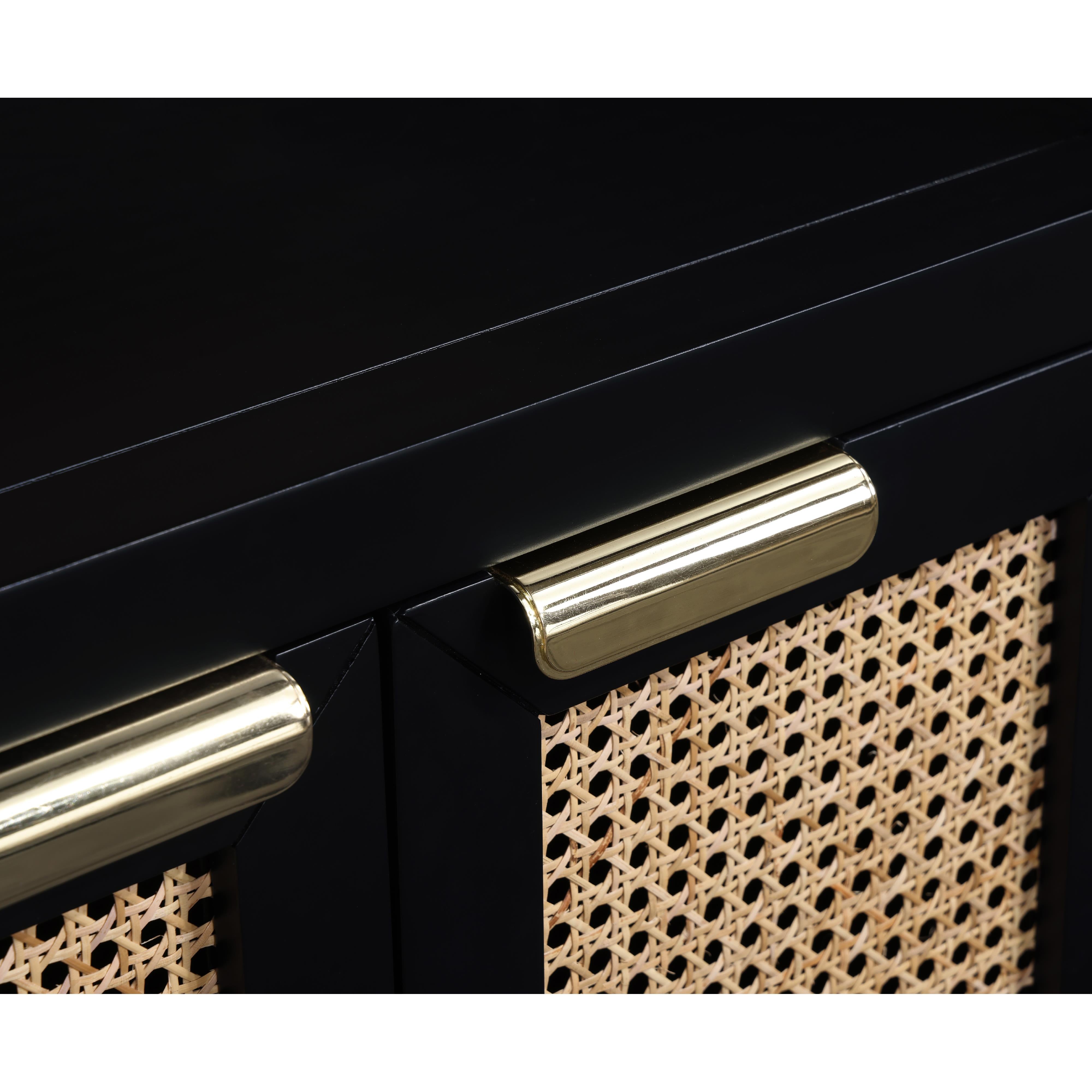 Meridian Cole Black Night Stand