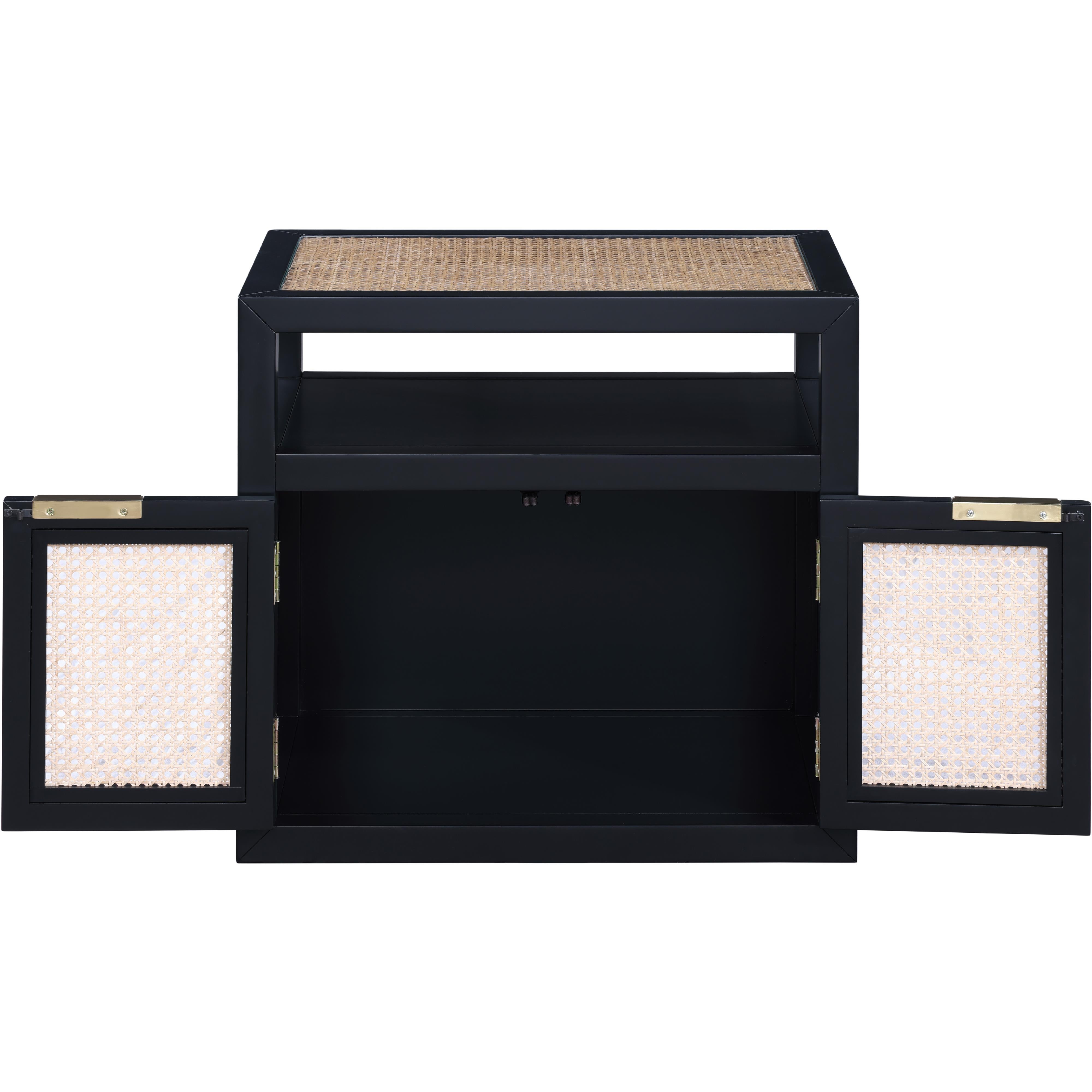 Meridian Cole Black Night Stand