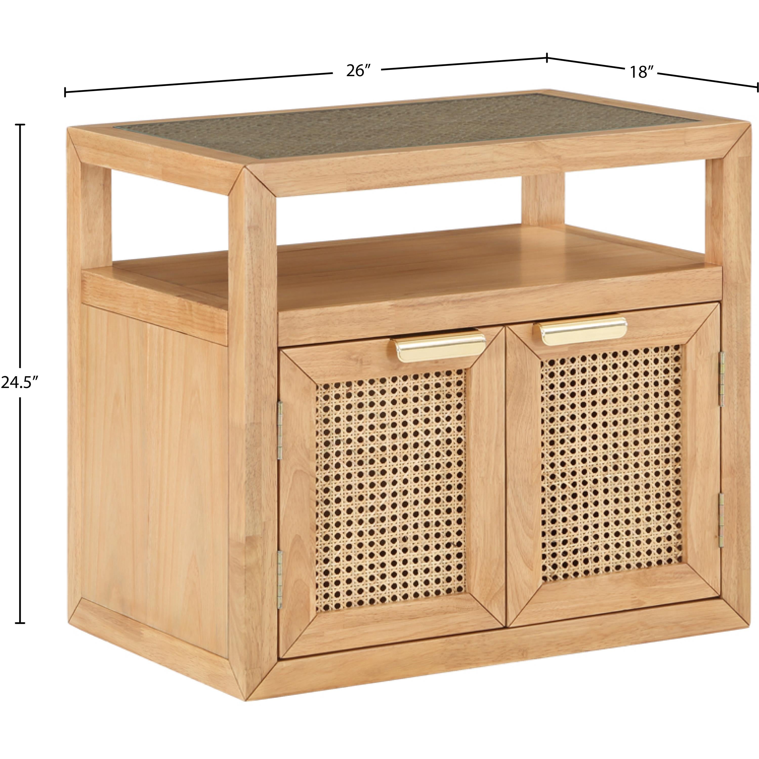 Meridian Cole Natural Night Stand