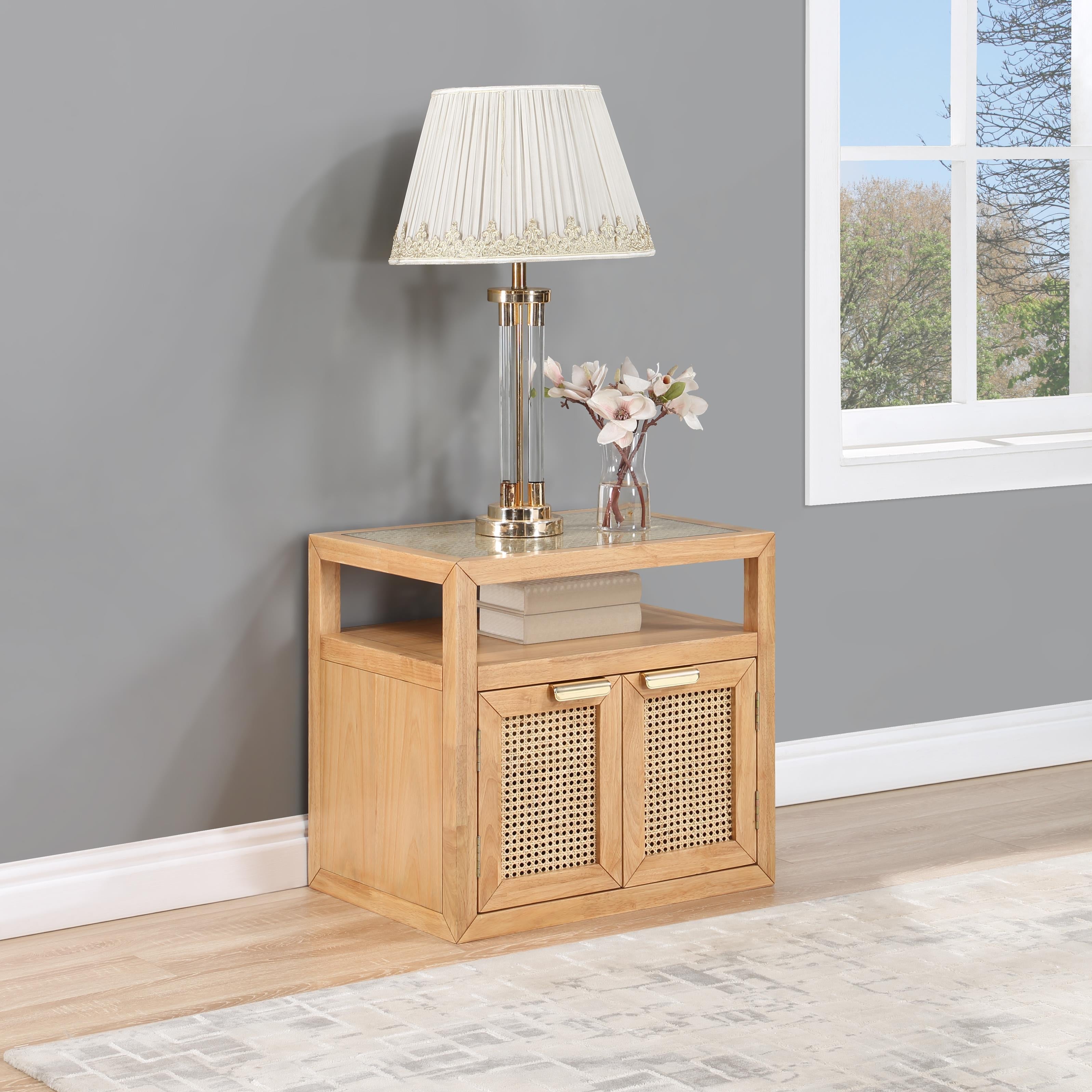 Meridian Cole Natural Night Stand