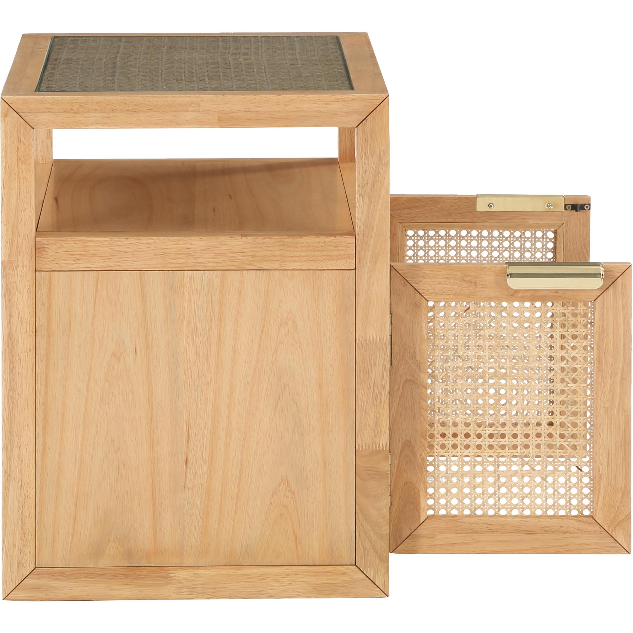 Meridian Cole Natural Night Stand