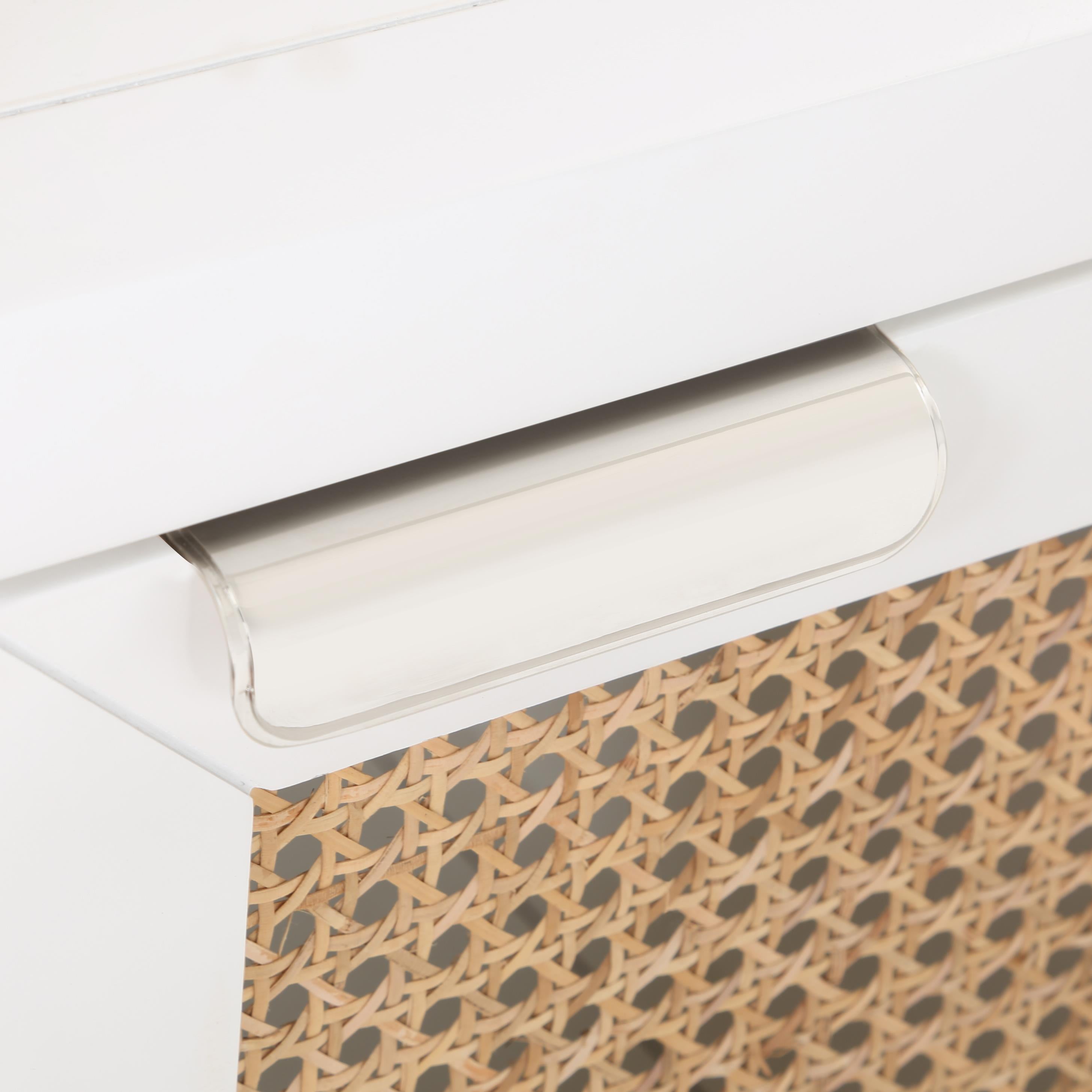 Meridian Cole White Night Stand