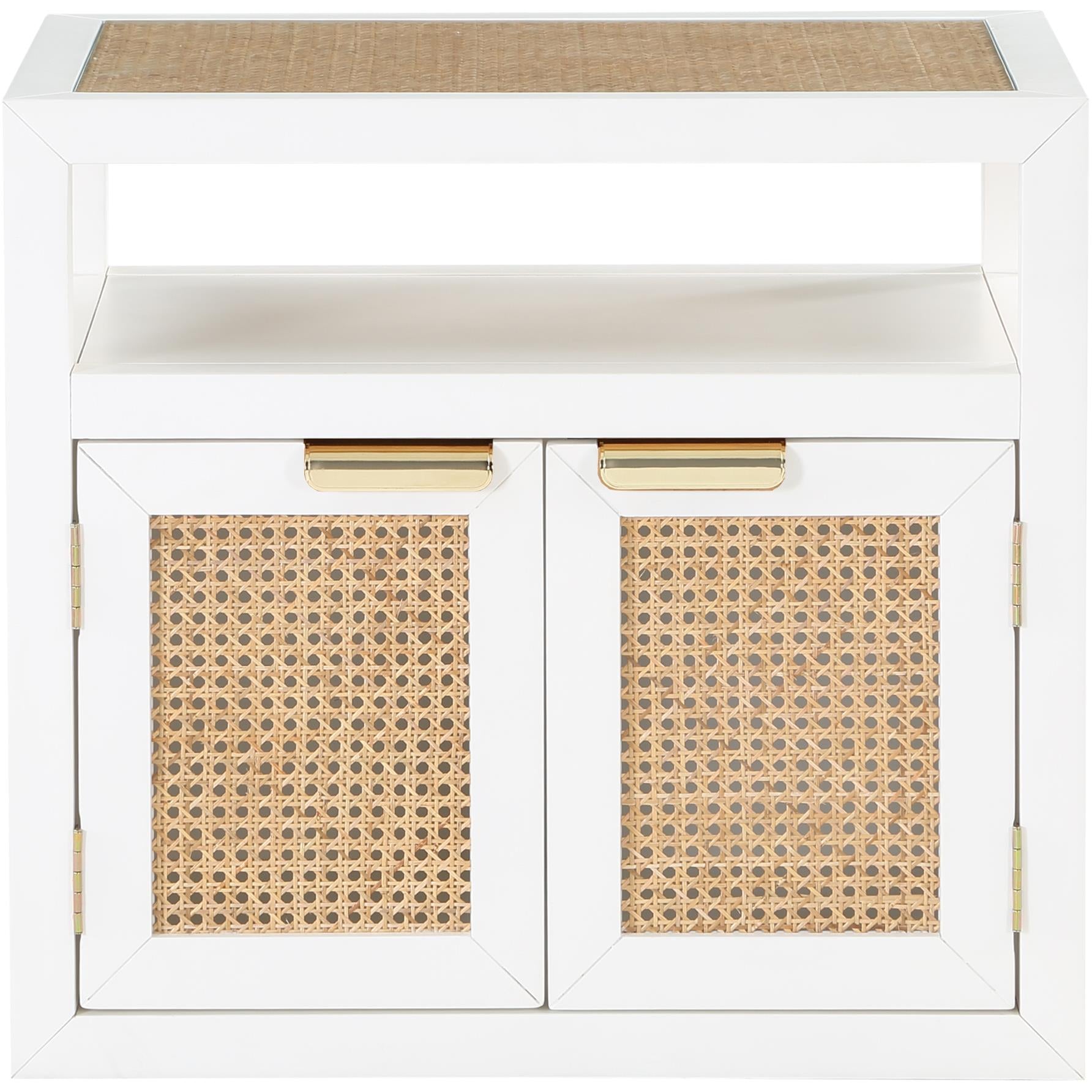 Meridian Cole White Night Stand