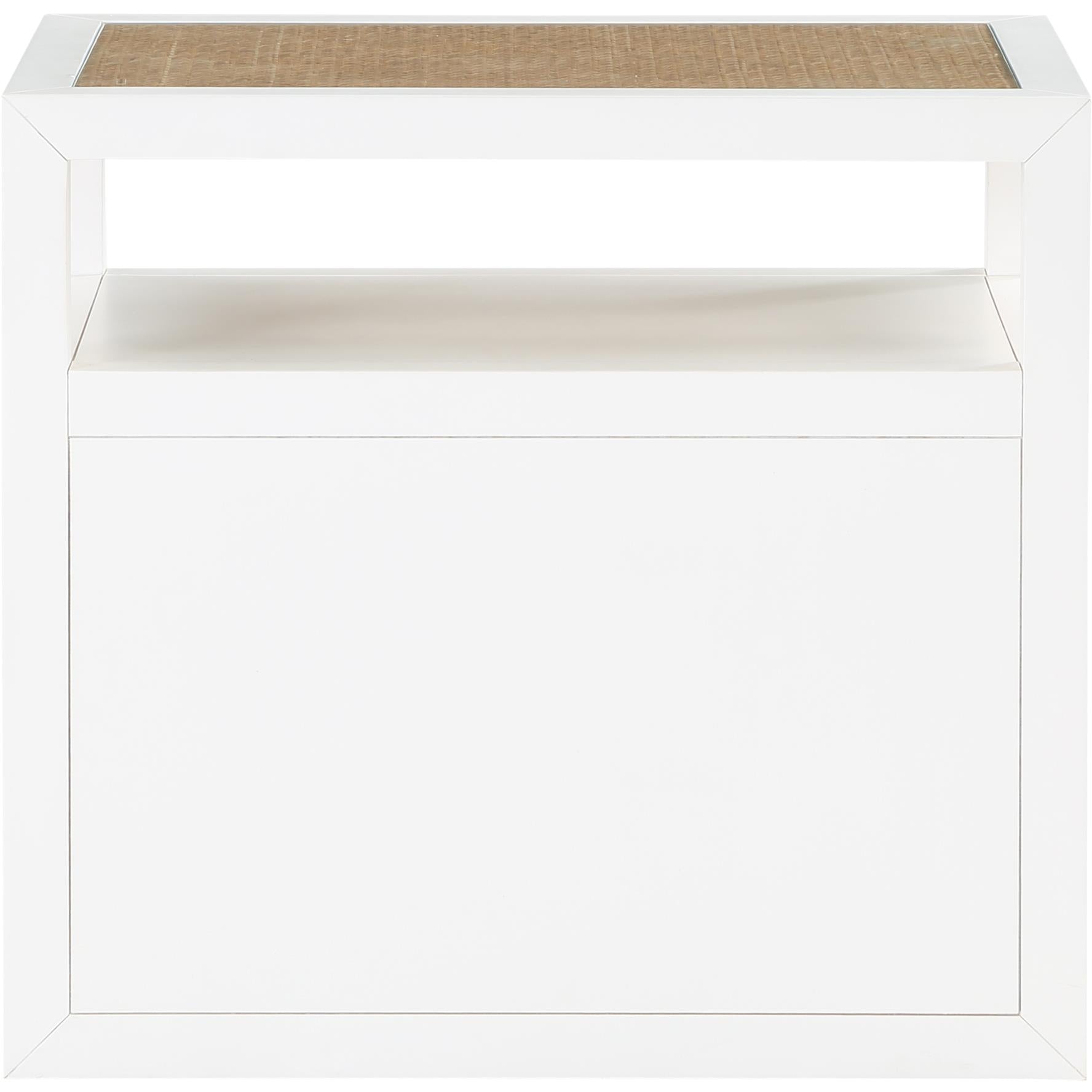 Meridian Cole White Night Stand