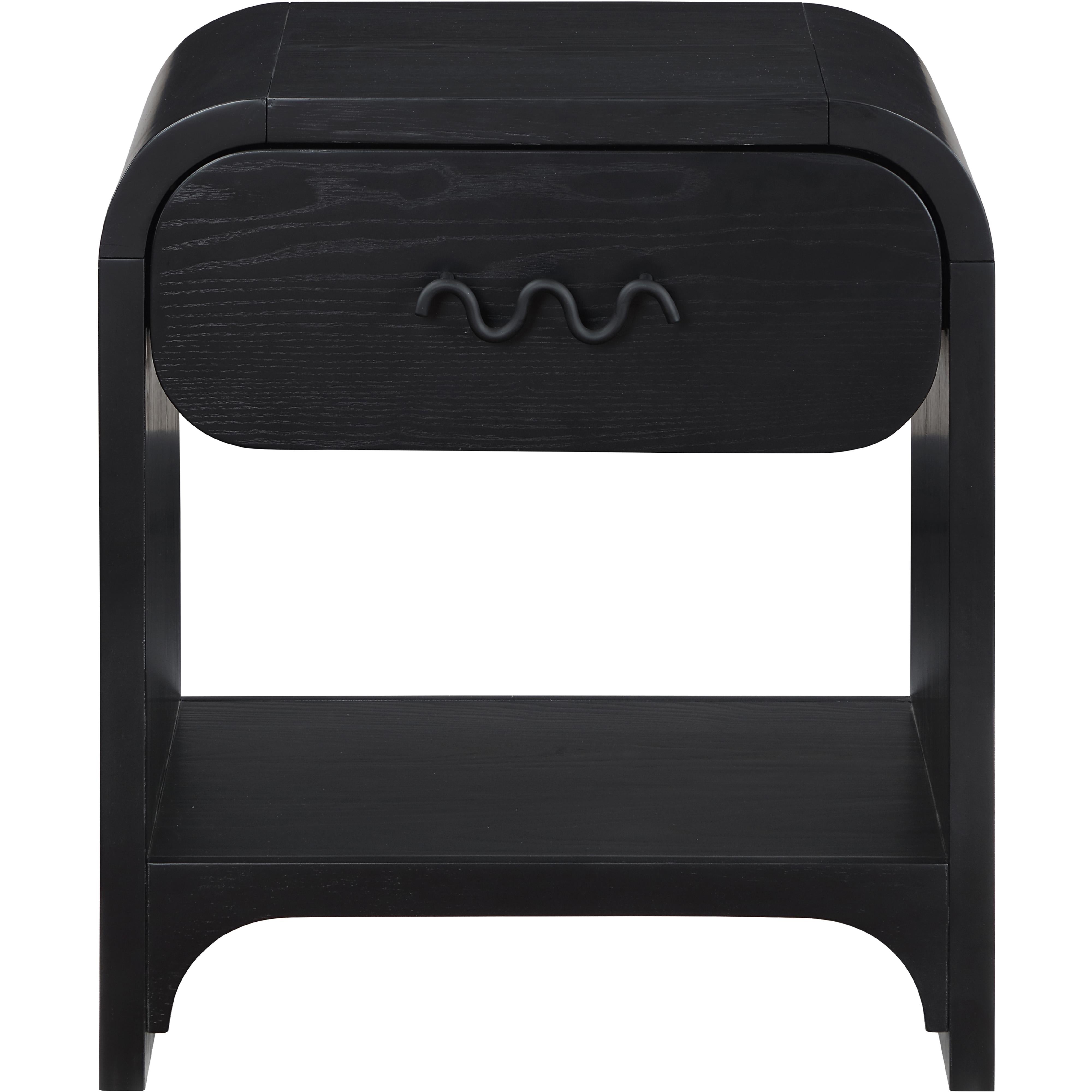 Meridian Hayes Black Night Stand / Side Table
