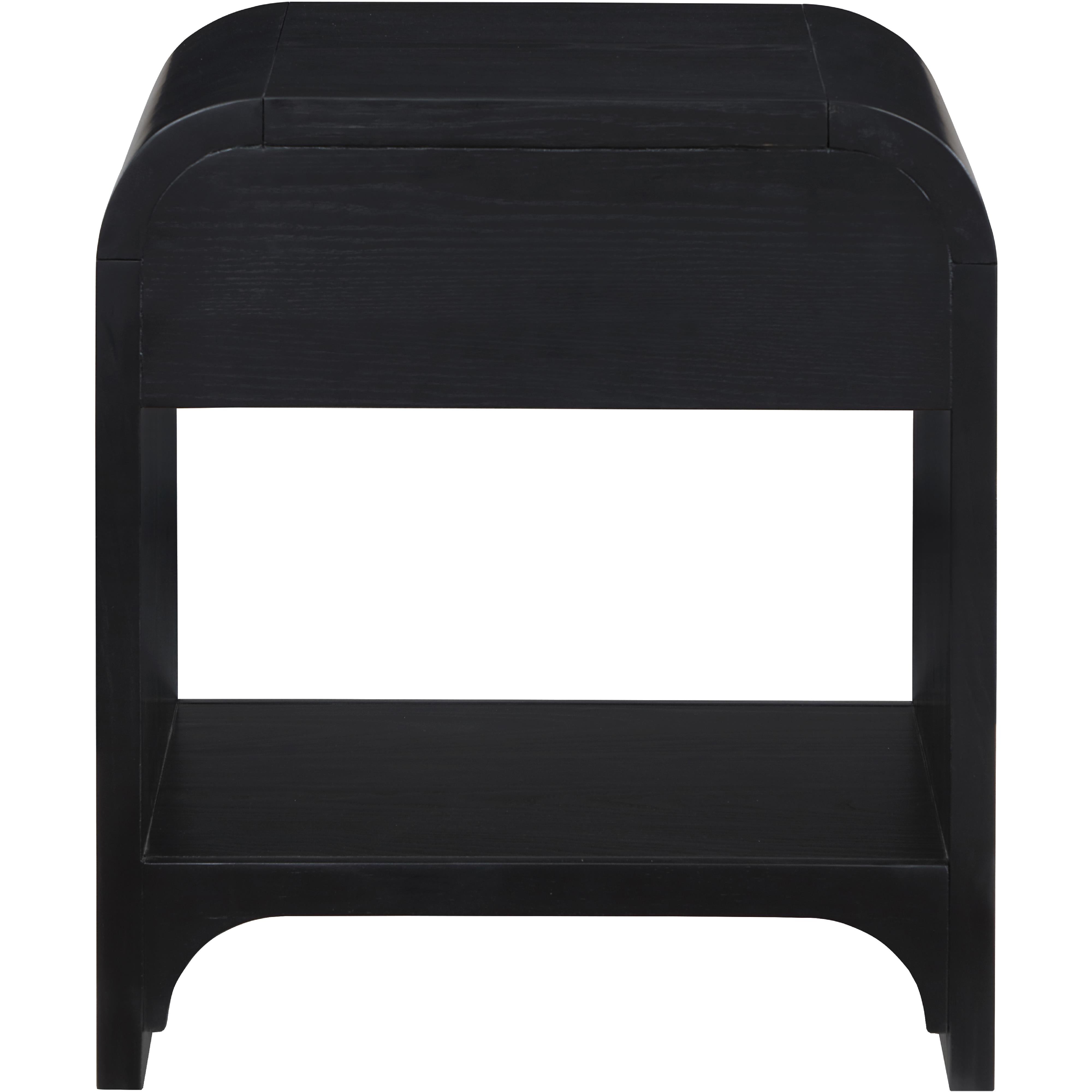 Meridian Hayes Black Night Stand / Side Table