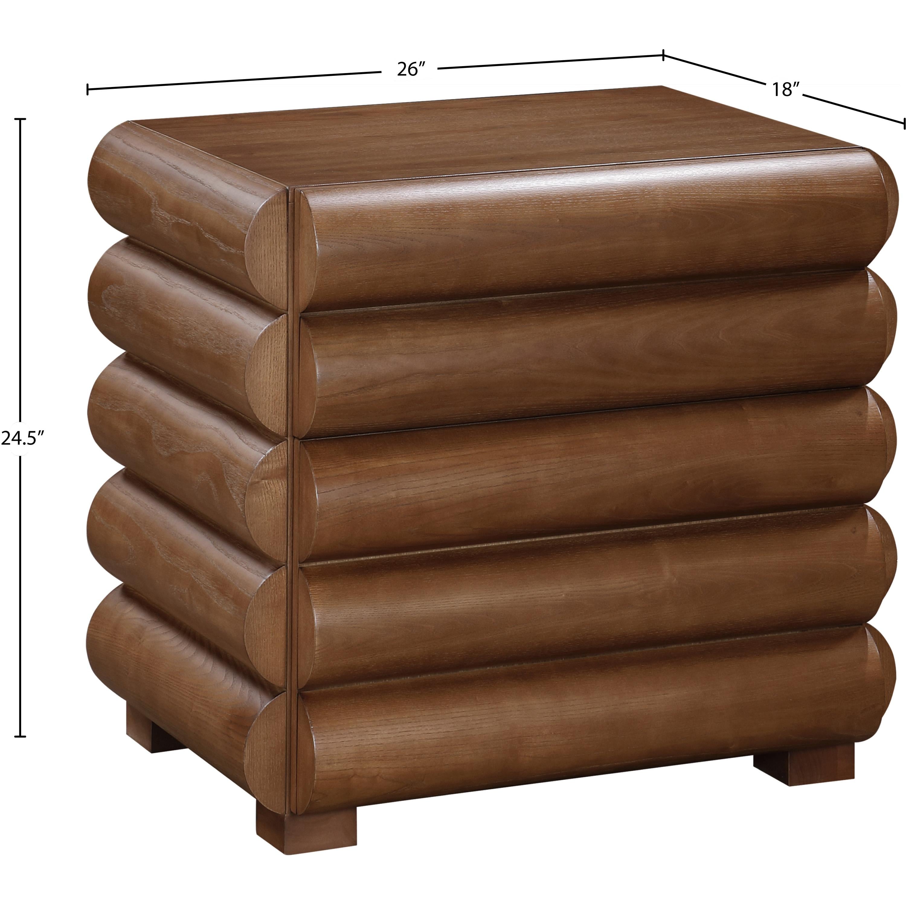 Meridian Maverick Walnut Night Stand / Side Table