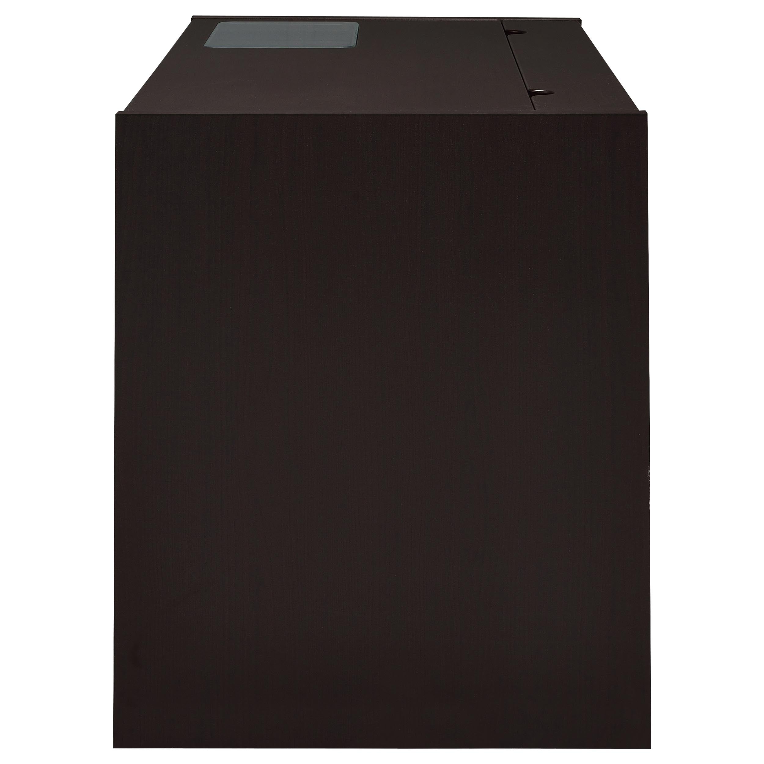 Halston 47-inch 2-drawer Office Desk with Cabinet Cappuccino