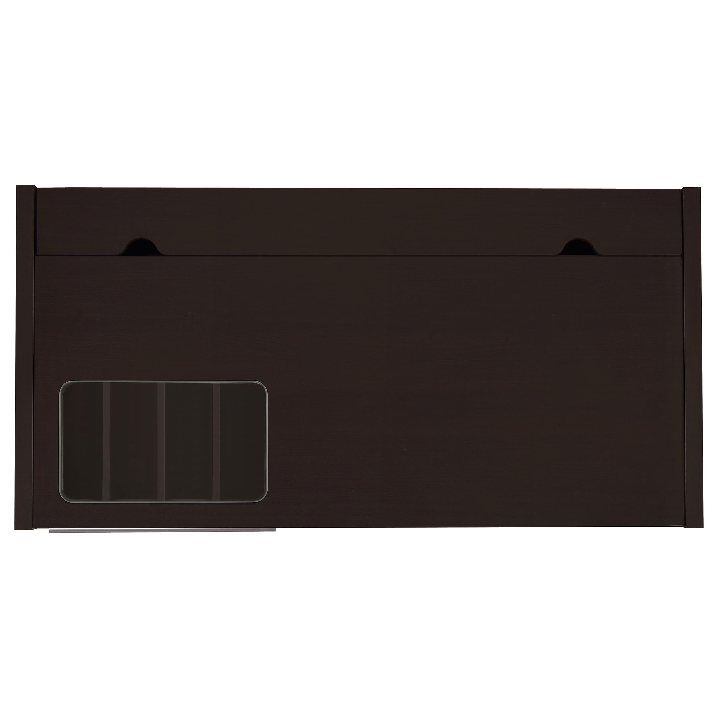 Halston 47-inch 2-drawer Office Desk with Cabinet Cappuccino