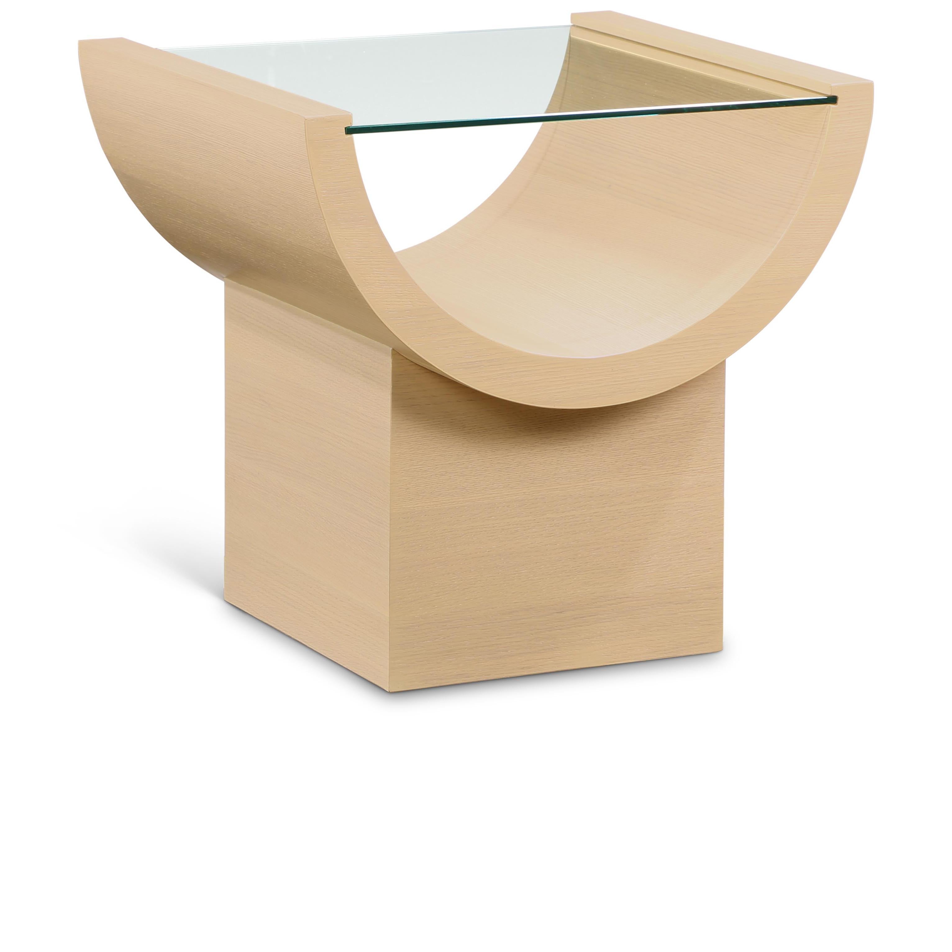 Meridian Beverwil Natural Oak End Table